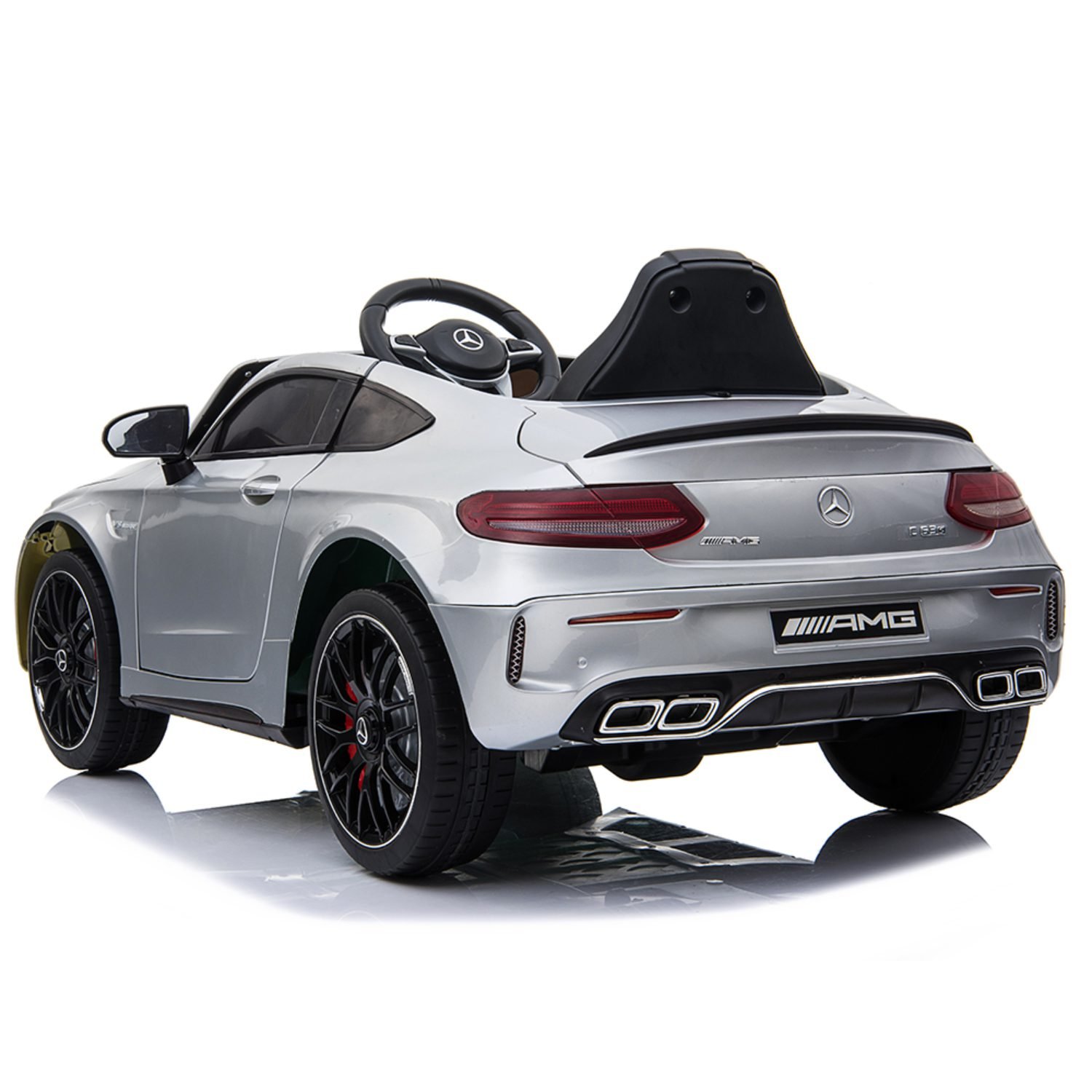 Лицензирана акумулаторна кола Mercedes C63, 80W, 12V7Ah, R/C 2.4G, EVA гуми - Image 5