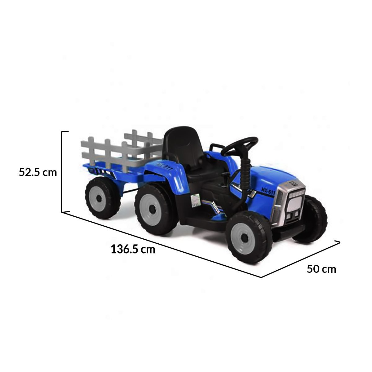 Акумулаторен трактор Farmer, 12V, MP3, Ремарке - Image 5