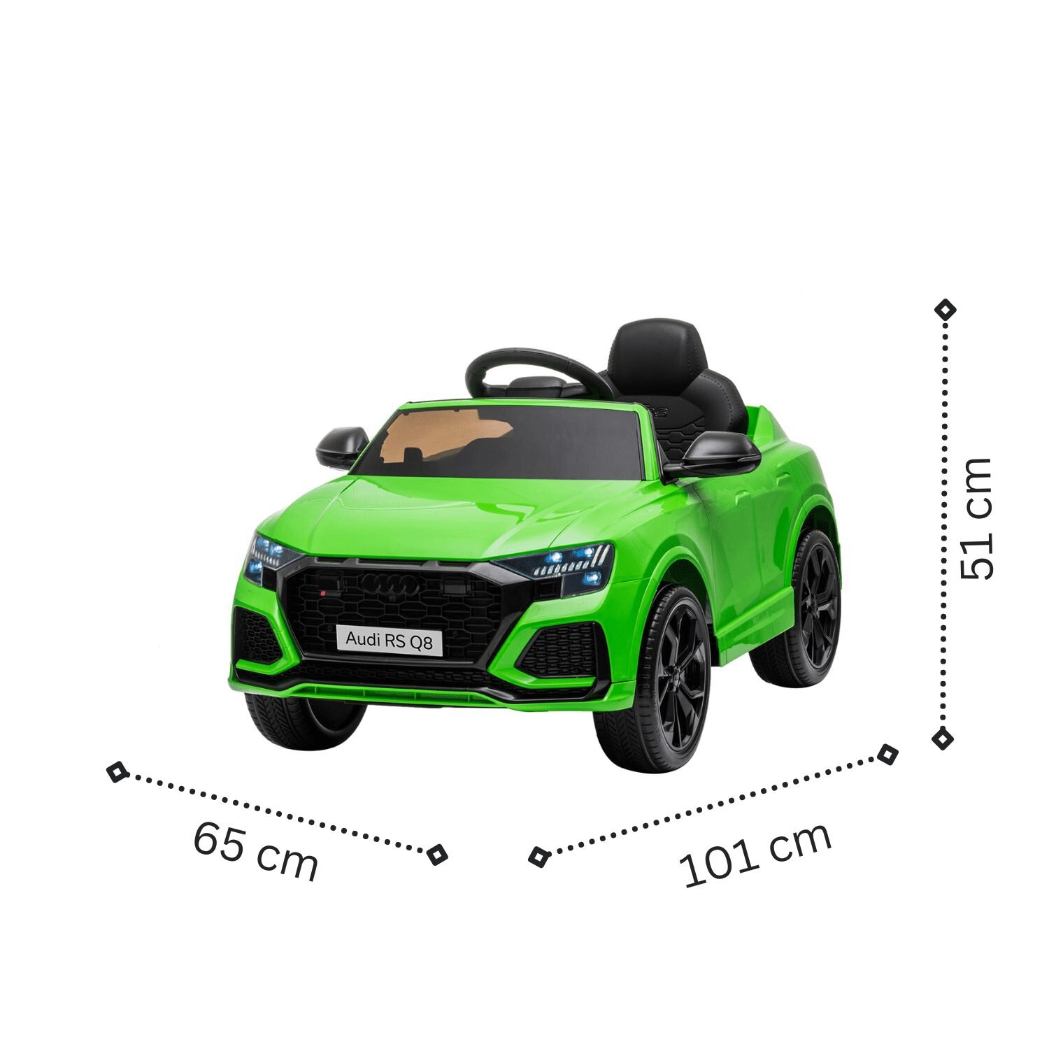 Лицензиран акумулаторен джип Audi RSQ8, 70W, 12V7AH, R/C 2.4G, EVA гуми - Image 13