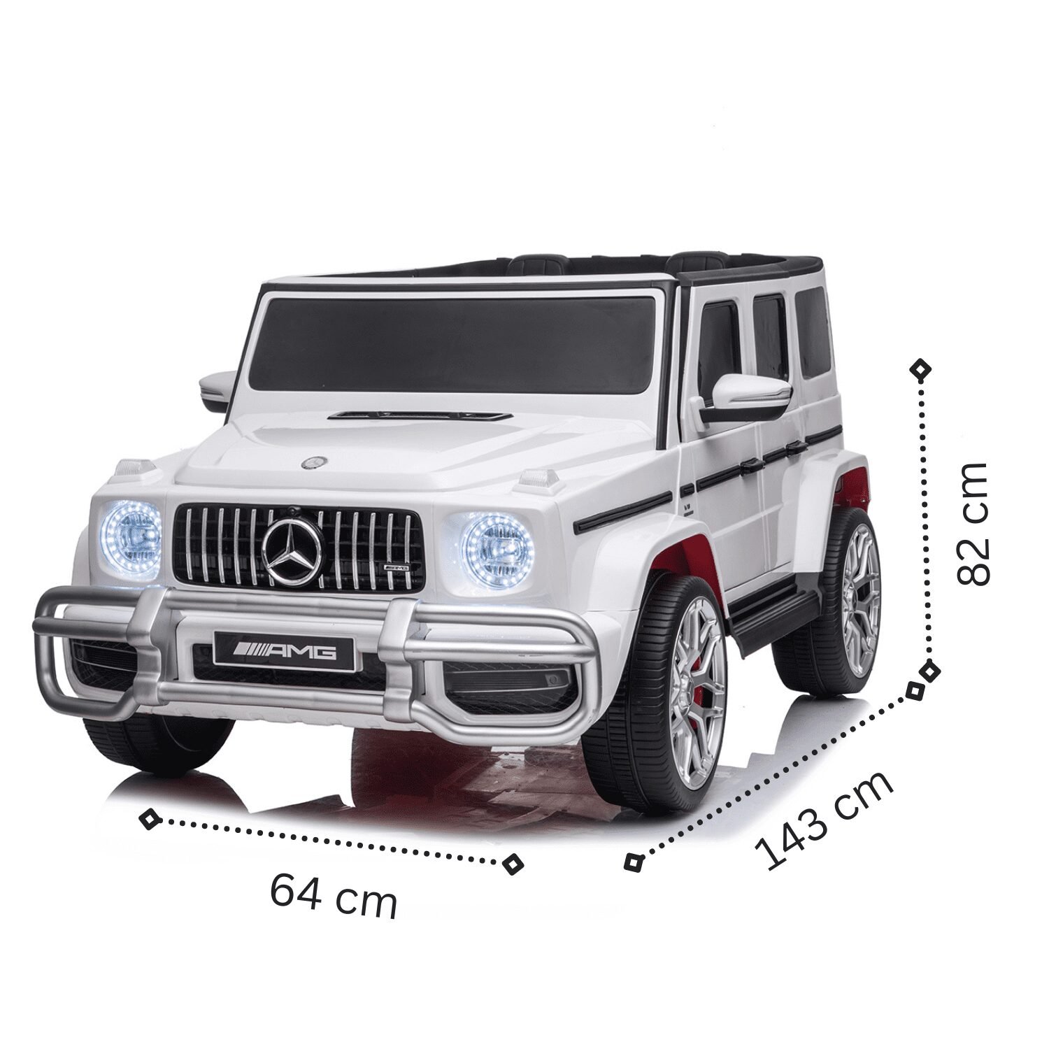Лицензиран акумулаторен джип, Mercedes AMG G63 XXL, 4х4, 300W, 24V7AH, R/C 2.4G - Image 12