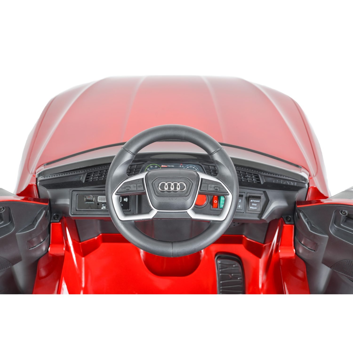 Лицензиран акумулаторен джип Audi Sportback, 12V7AH, R/C 2.4G, EVA гуми - Image 9