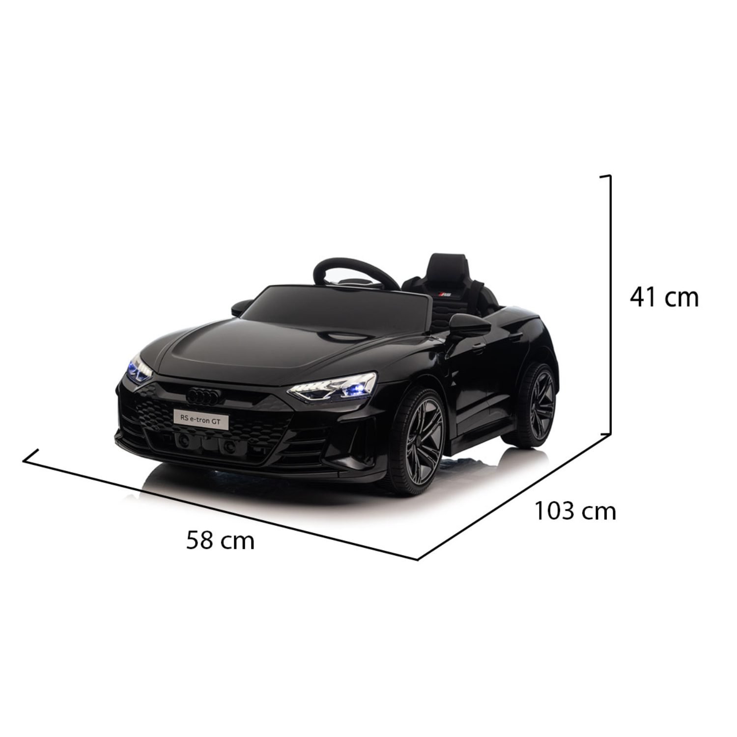 Лицензирана Акумулаторна Кола Audi RS Е-tron, 12V/7Ah, EVA гуми, R/C 2.4G - Image 3