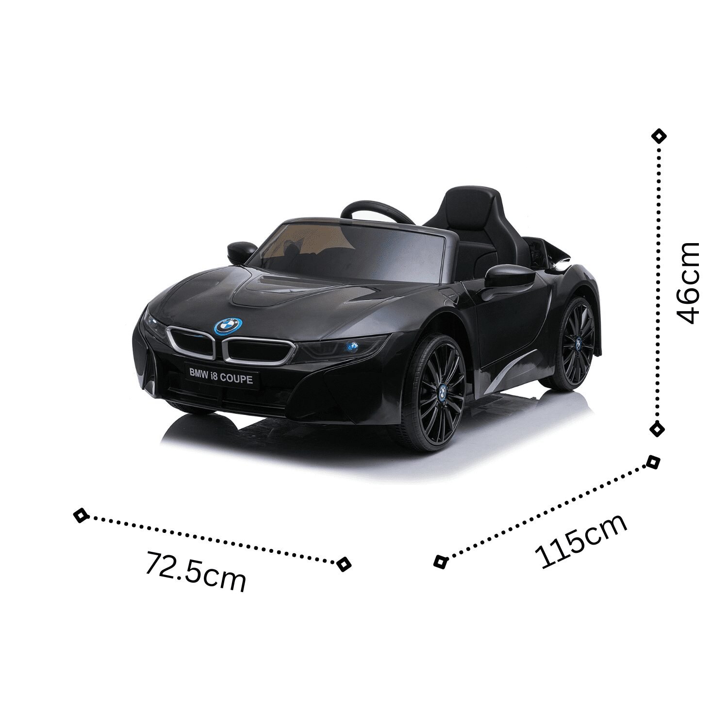 Лицензирана акумулаторна кола, BMW i8, 150W, 12V4.5Ah, R/C 2.4G, ЕVA гуми - Image 6