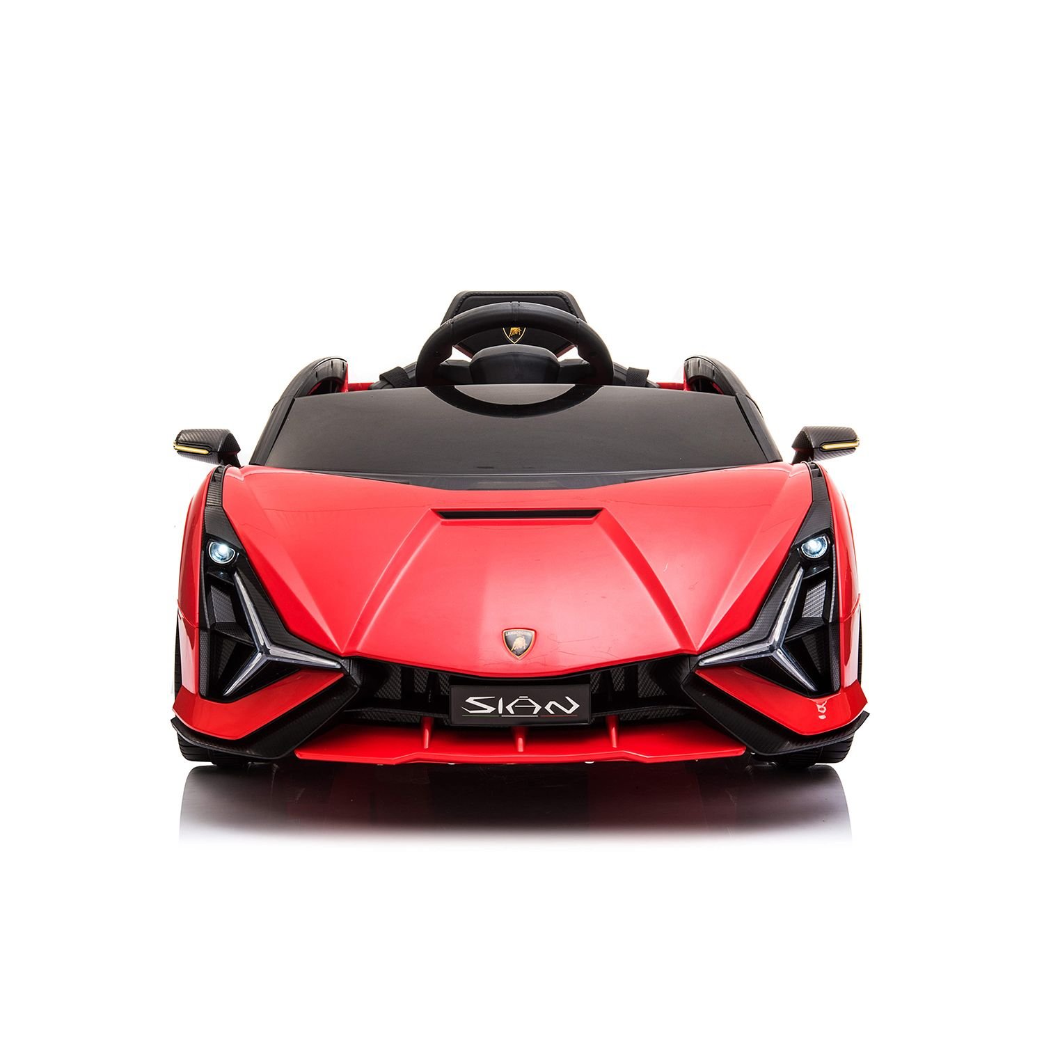 Лицензирана акумулаторна кола Lamborghini Sian, 12V, EVA гуми, Кожена седалка - Image 2