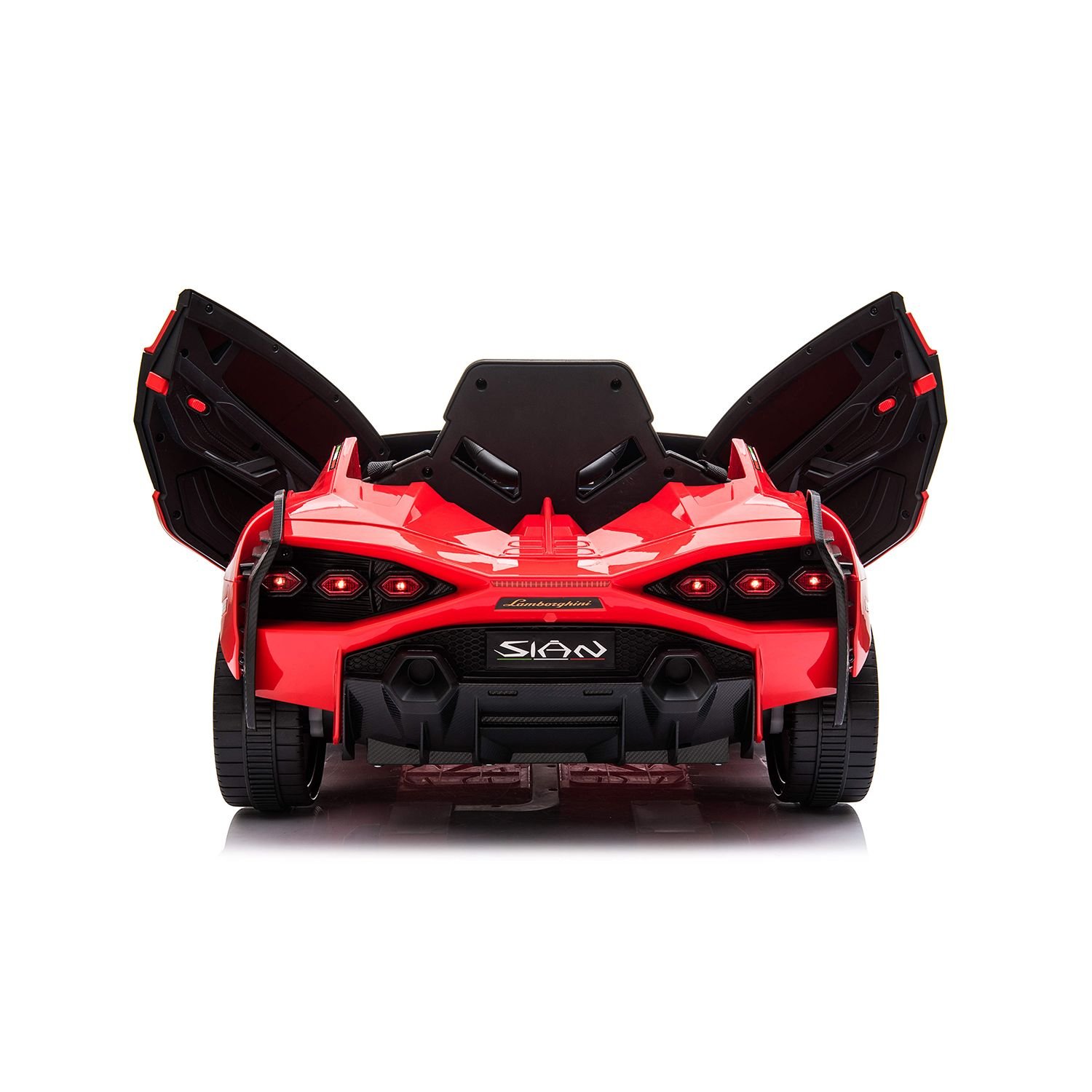 Лицензирана акумулаторна кола Lamborghini Sian, 12V, EVA гуми, Кожена седалка - Image 6