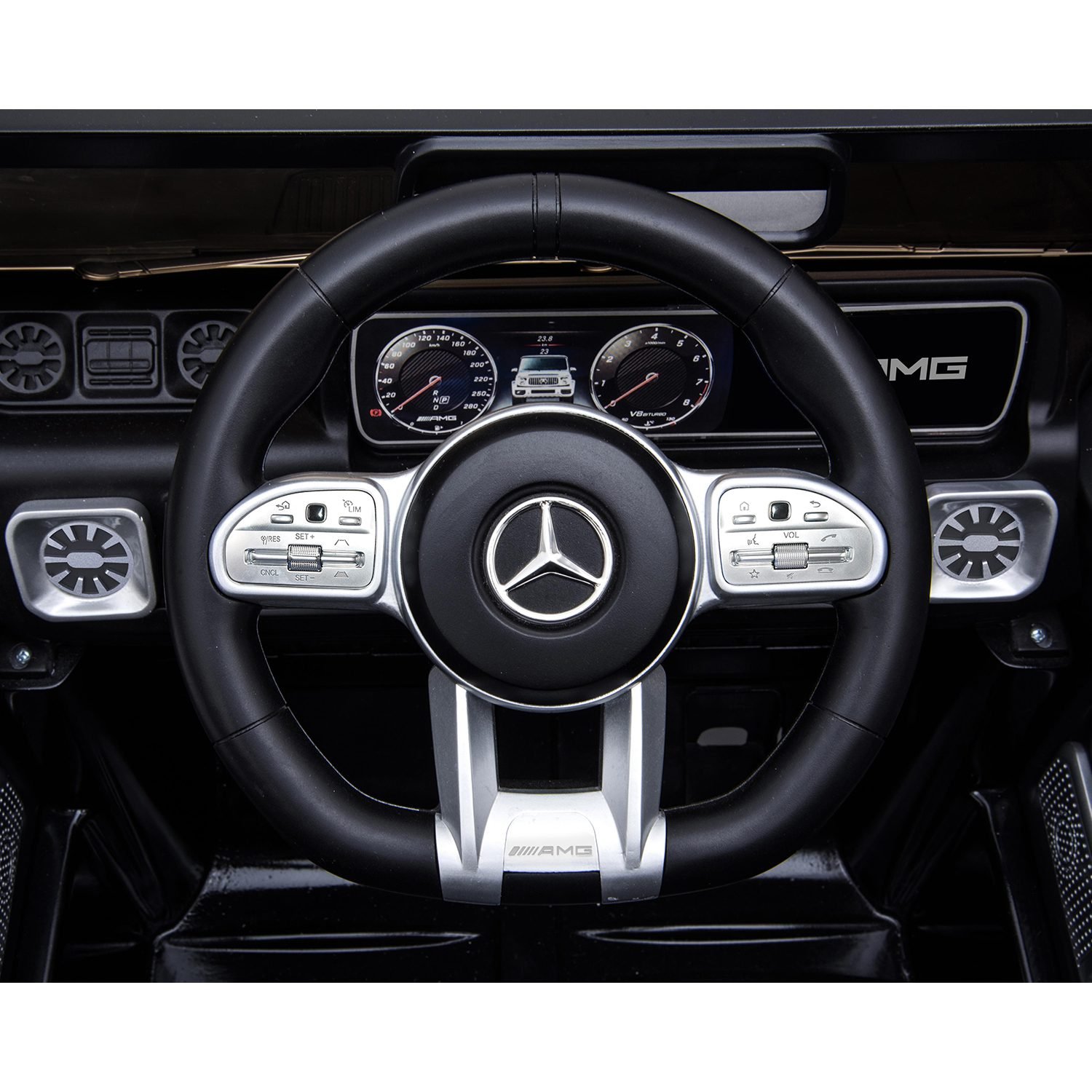 Лицензиран акумулаторен джип, Mercedes Benz G63 AMG, 110W, 12V7Ah, R/C 2.4 G, EVA гуми - Image 3