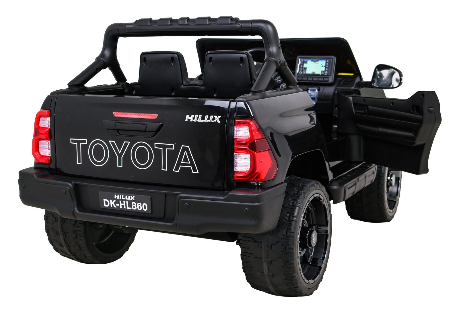 Лицензиран акумулаторен джип Toyota Hilux, 180W, 12V/14Ah, R/C 2.4G, EVA гуми, 4х4 - Image 5