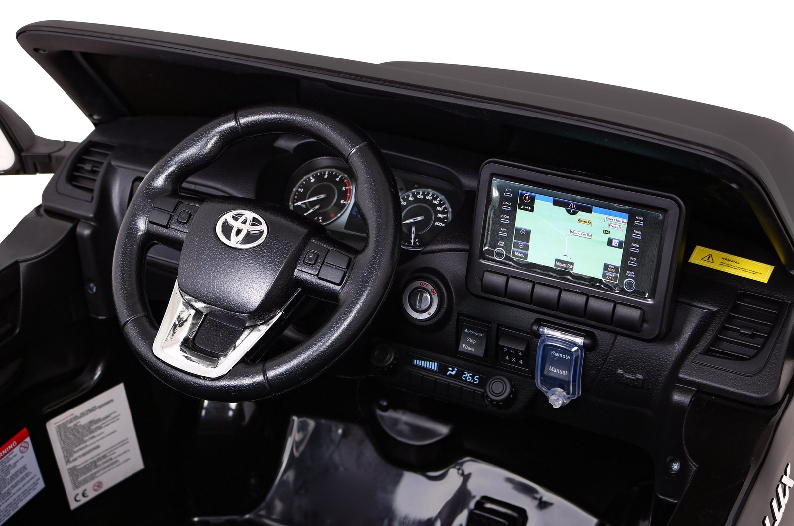 Лицензиран акумулаторен джип Toyota Hilux, 180W, 12V/14Ah, R/C 2.4G, EVA гуми, 4х4 - Image 13