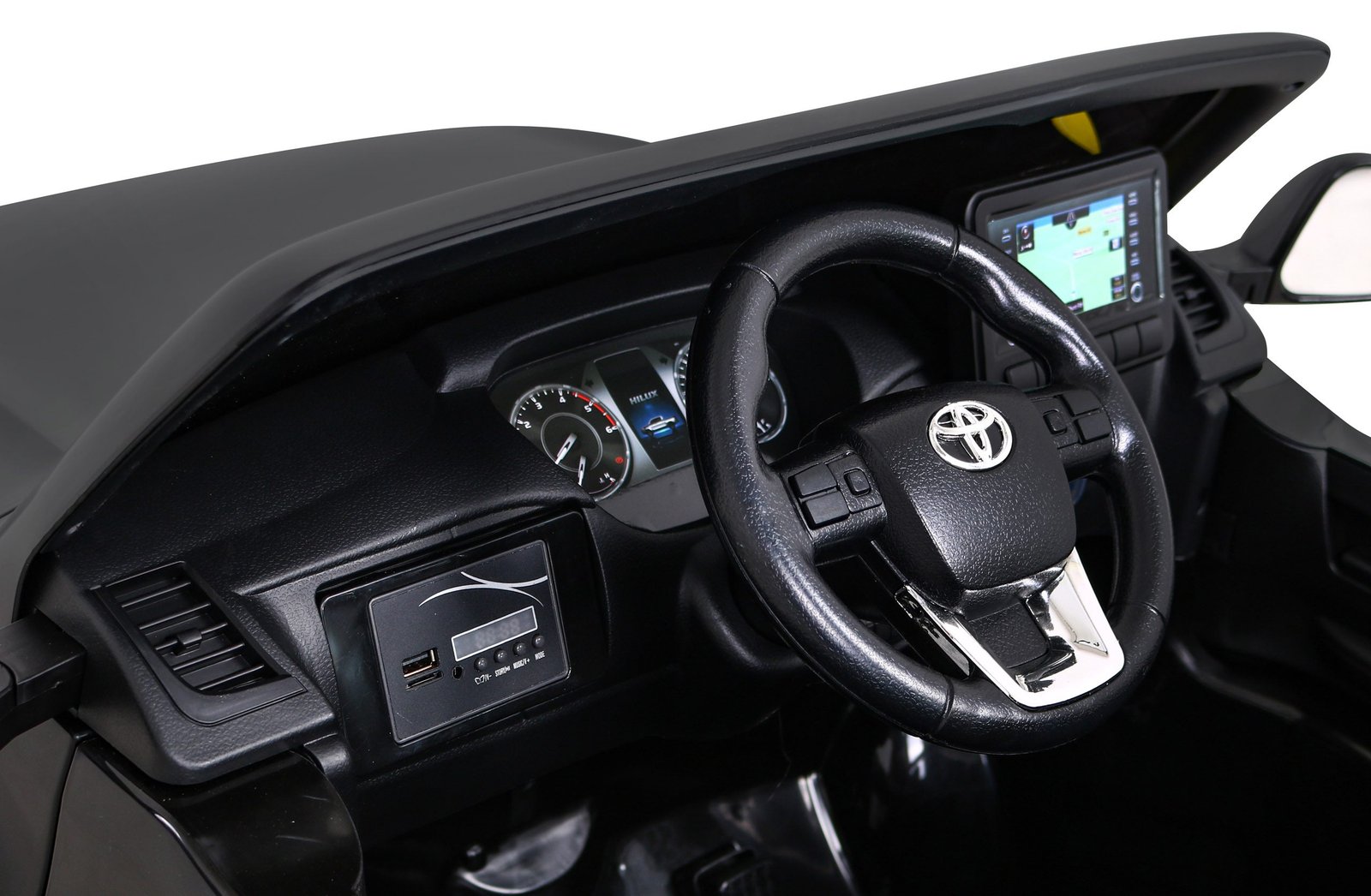 Лицензиран акумулаторен джип Toyota Hilux, 180W, 12V/14Ah, R/C 2.4G, EVA гуми, 4х4 - Image 14
