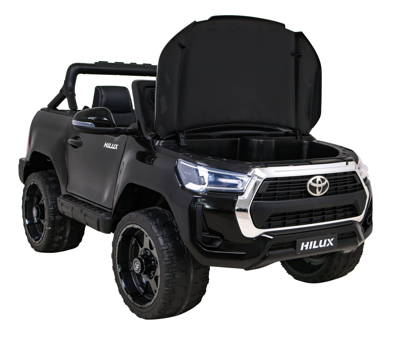 Лицензиран акумулаторен джип Toyota Hilux, 180W, 12V/14Ah, R/C 2.4G, EVA гуми, 4х4 - Image 10