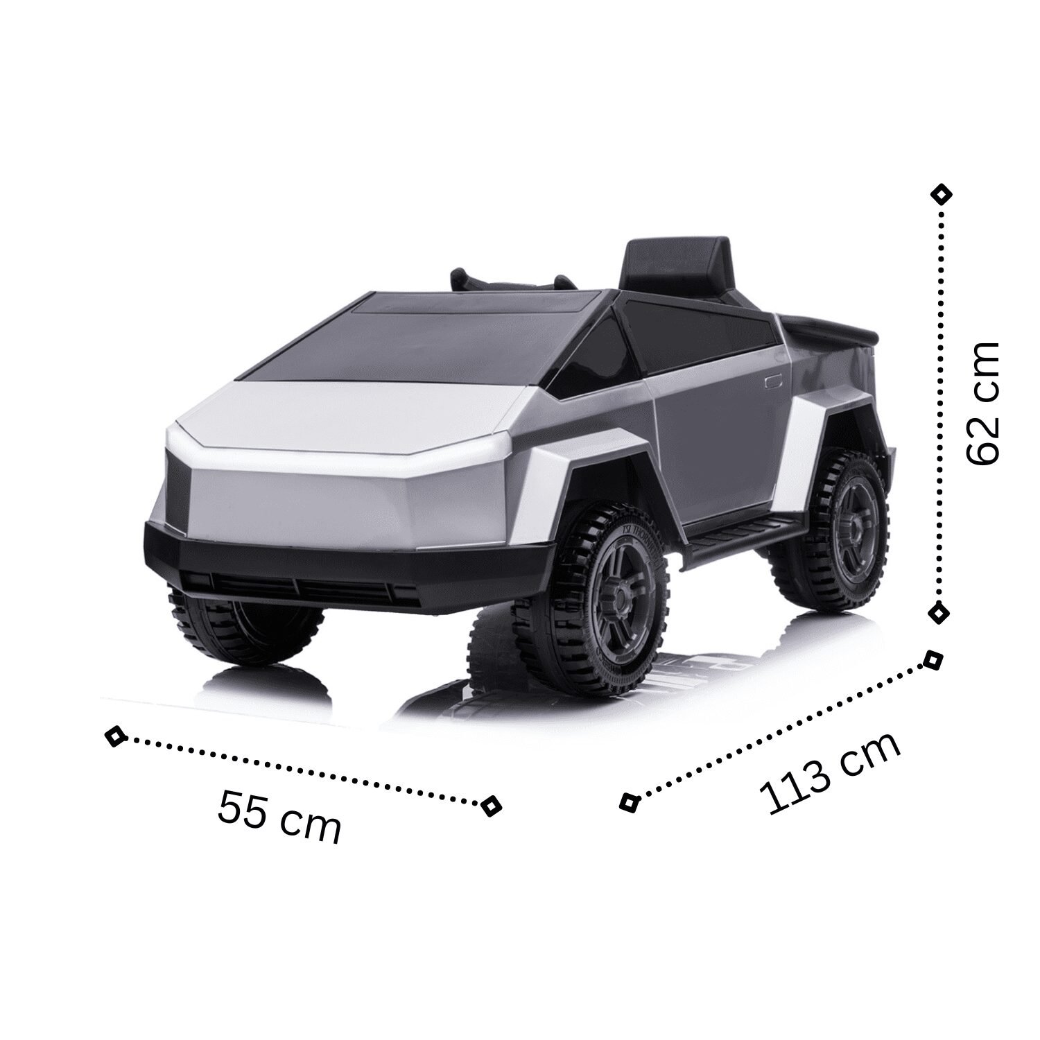 Акумулаторен джип Martian Silver, 110W, 12V7AH, R/C 2.4 G, EVA гуми - Image 7