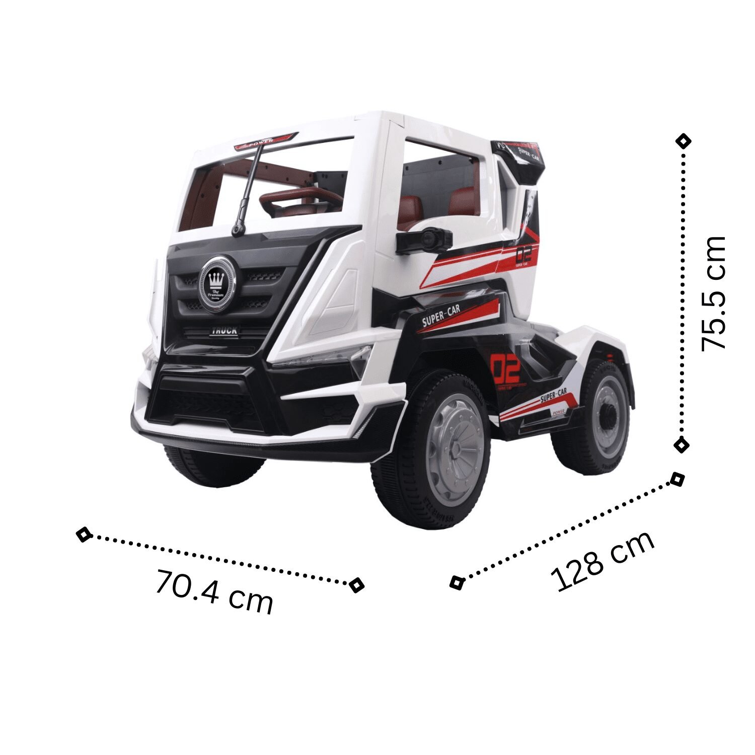 Акумулаторен камион Truck, 110W, 12V7AH, R/C 2.4, EVA гуми, 4х4 - Image 9