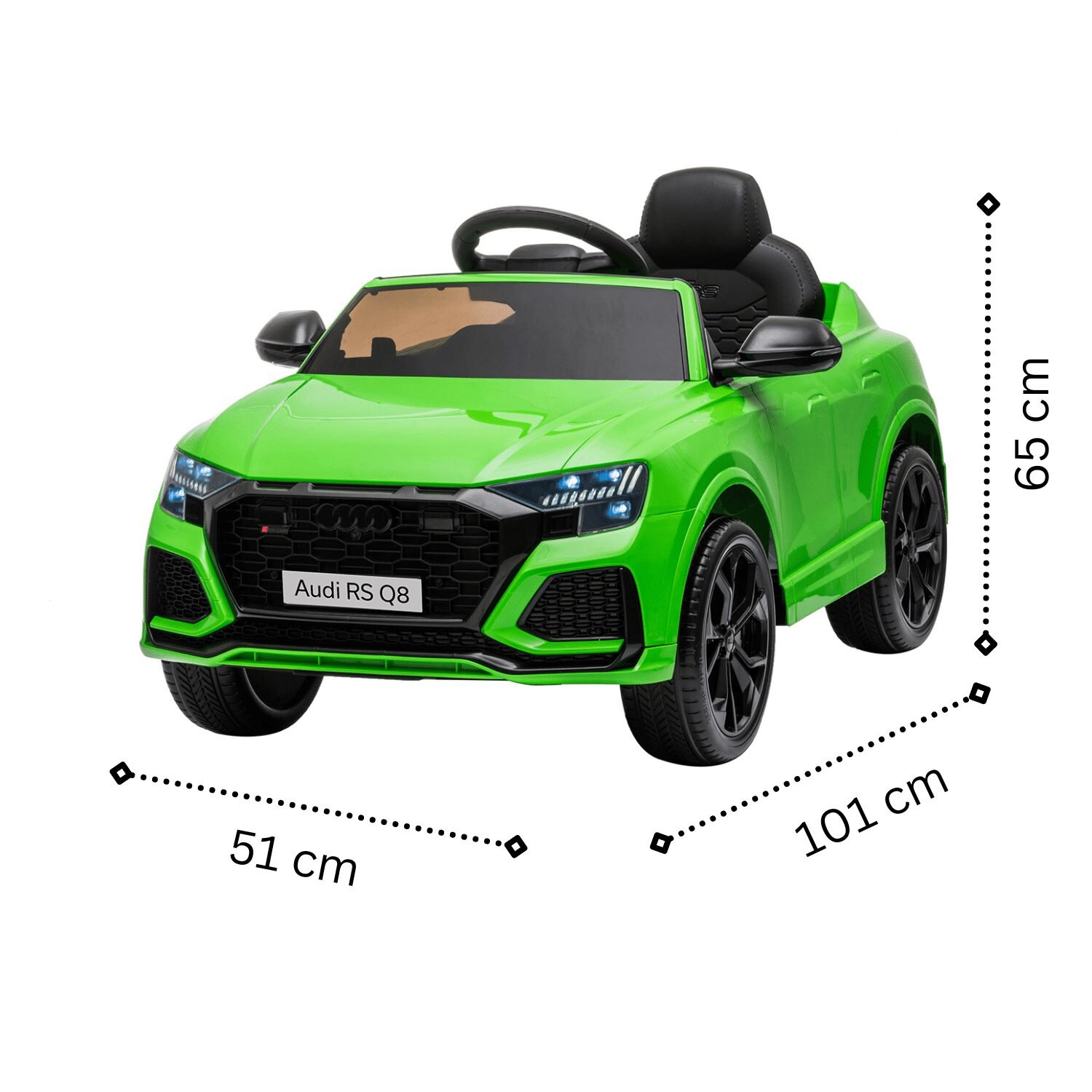 Лицензиран акумулаторен джип Audi RSQ8, 70W, 12V7AH, R/C 2.4G, EVA гуми - Image 7