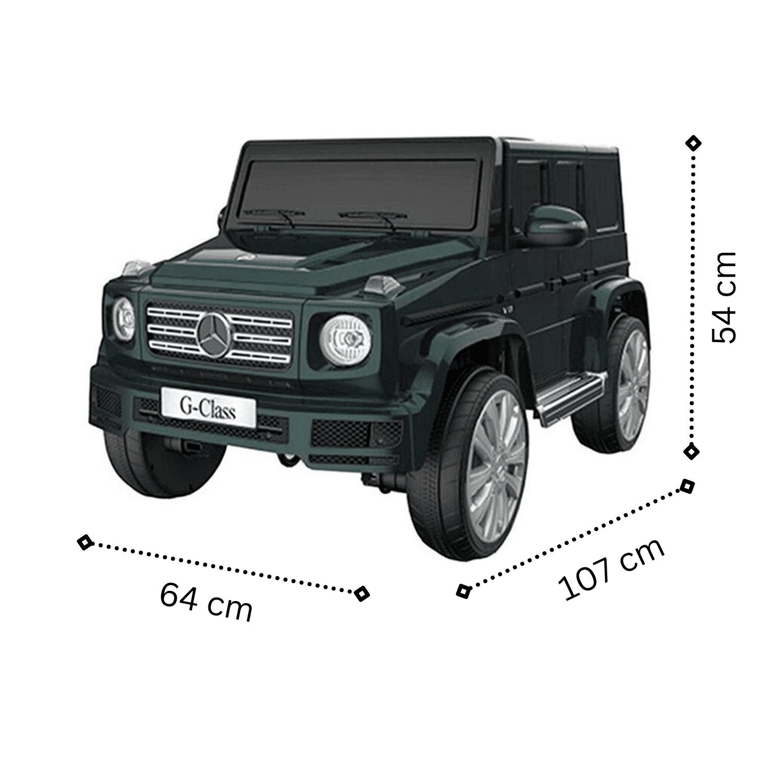 Лицензиран акумулаторен джип Mercedes Benz G500, 80W, 12V7AH, R/C 2.4G, EVA гуми - Image 7