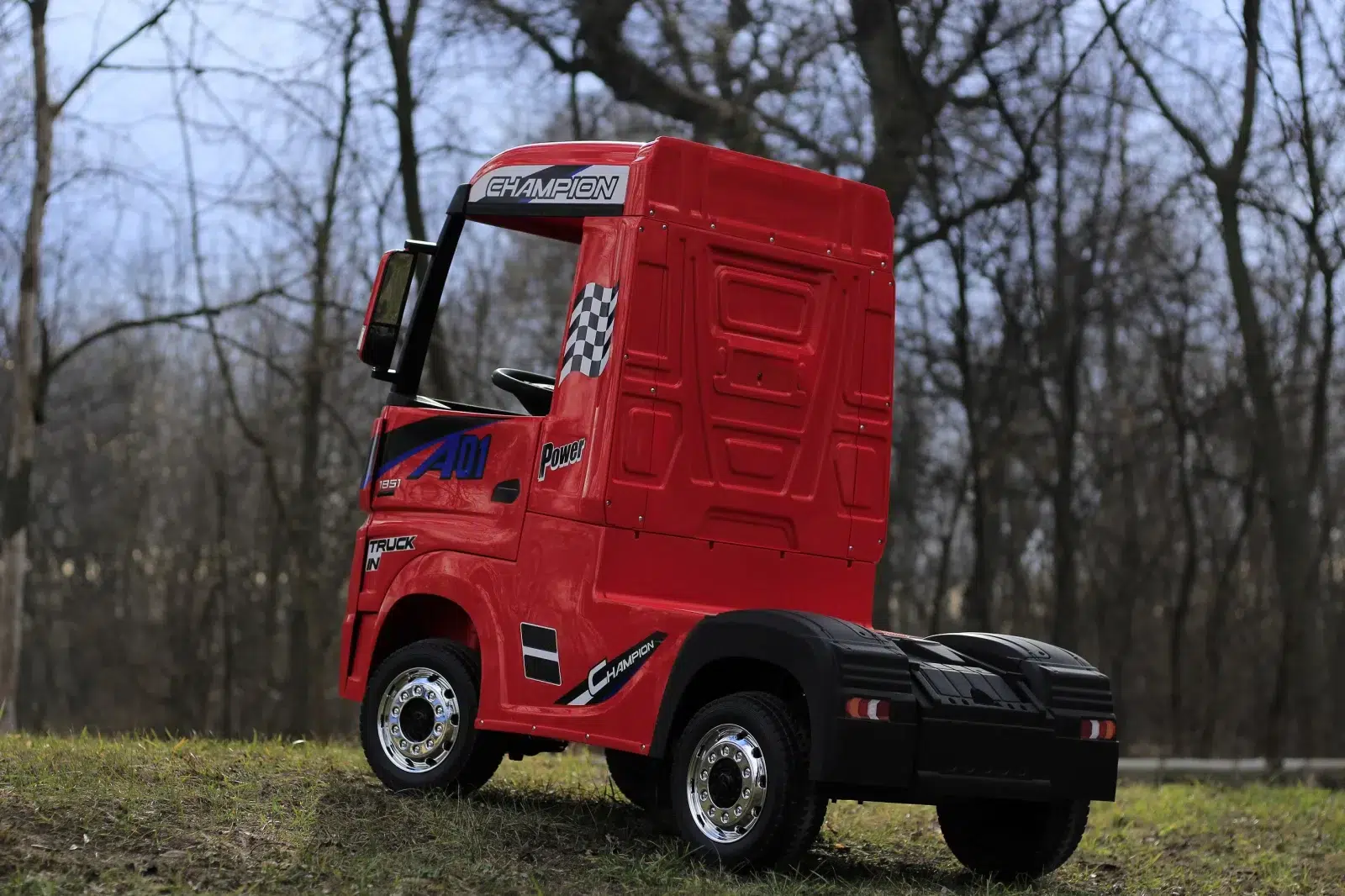 Лицензиран Акумулаторен Камион Mercedes ACTROS, 180W, 12V/14Ah, R/C 2.4, EVA гуми, 4х4 - Image 3