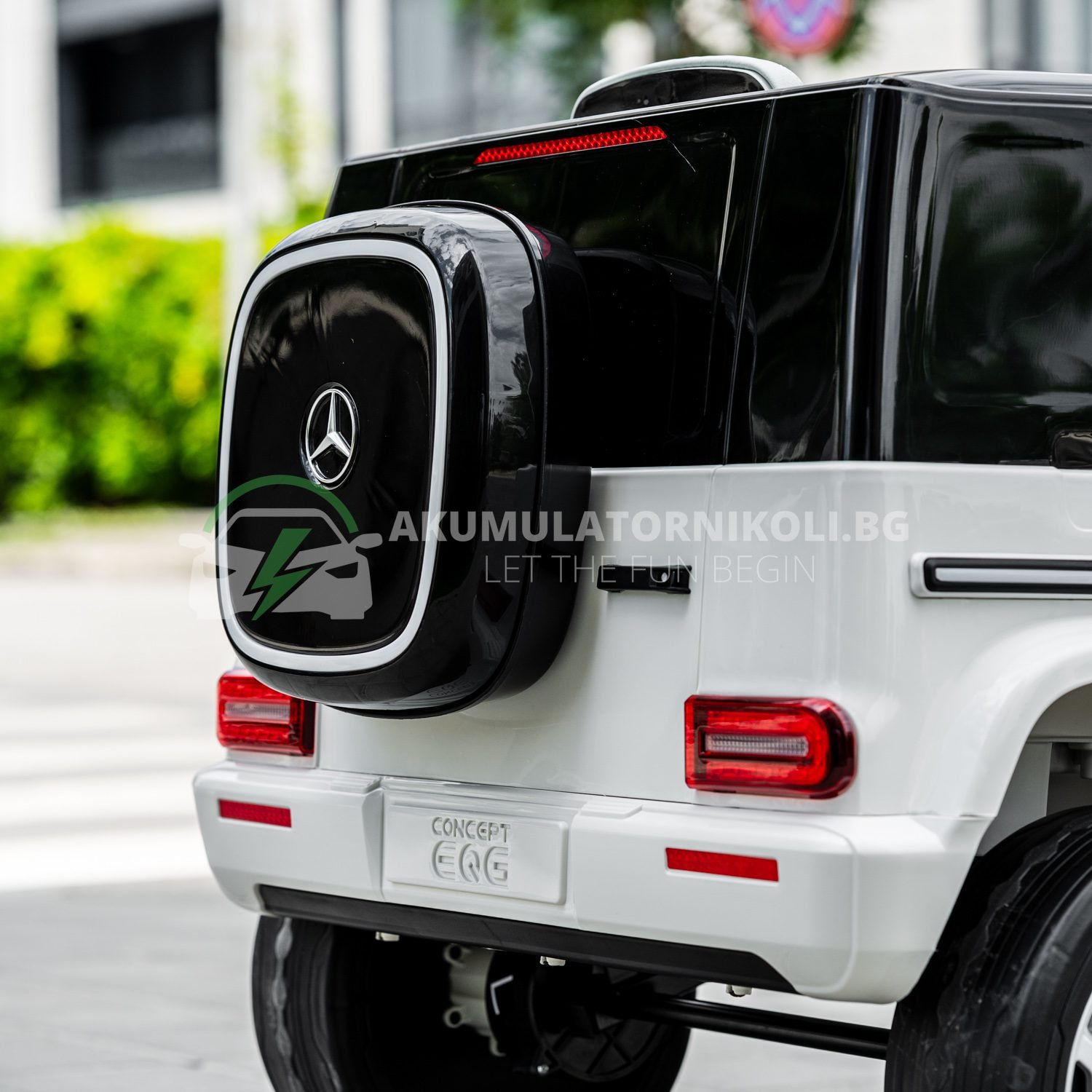 Лицензиран Акумулаторен Джип Mercedes EQG 2026, 140W, 12V/9Ah, 4x4, EVA гуми - Image 16