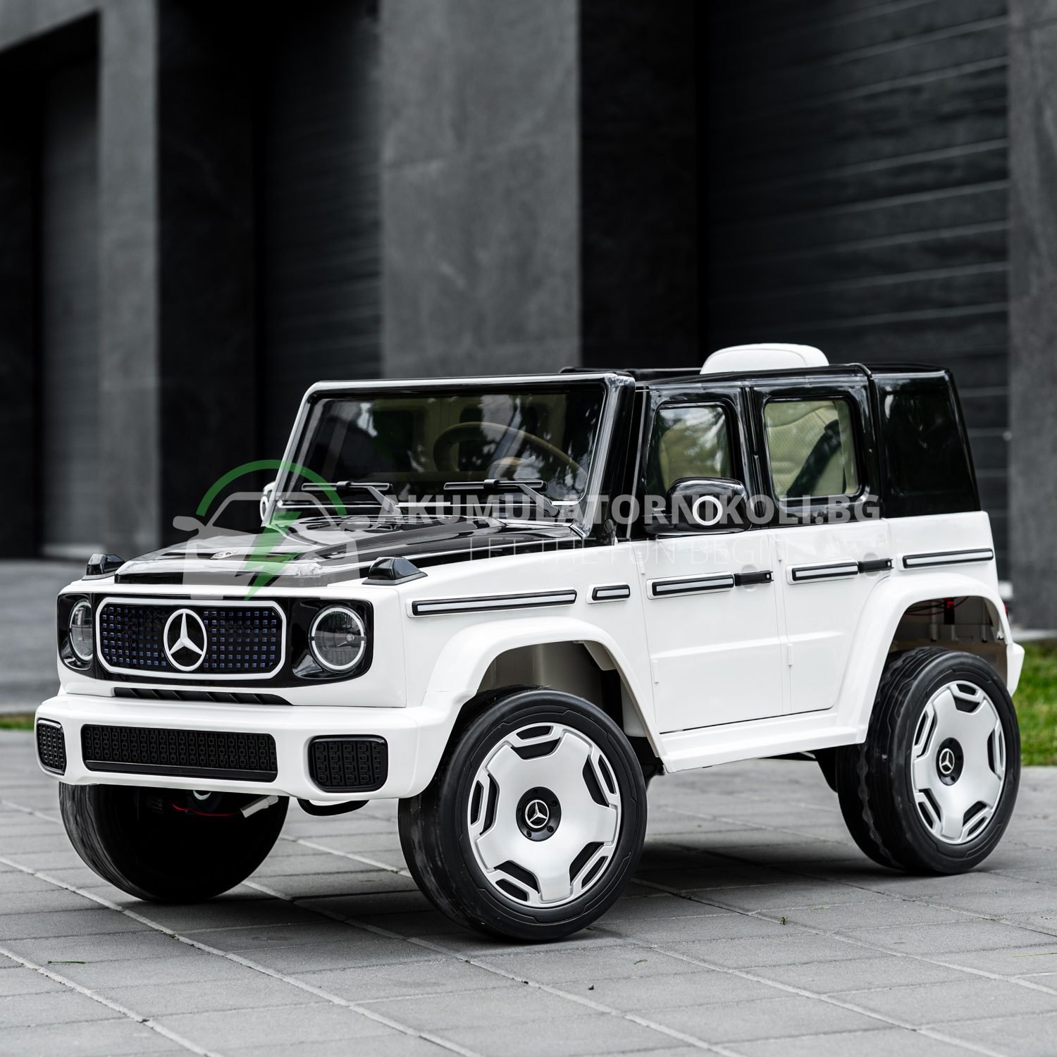 Лицензиран Акумулаторен Джип Mercedes EQG 2026, 140W, 12V/9Ah, 4x4, EVA гуми - Image 2