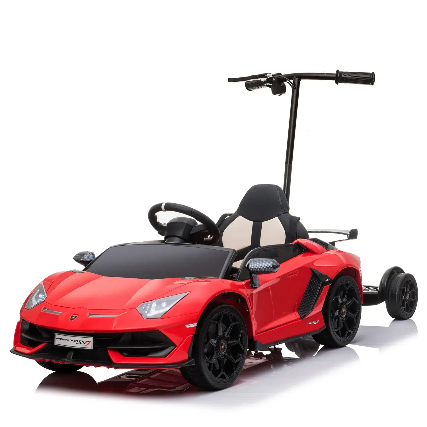 Лицензирана Акумулаторна Кола Lamborghini Aventador SVJ Hoverboard, 70W, 12V/14Ah, R/C 2.4G, EVA гуми - Image 9