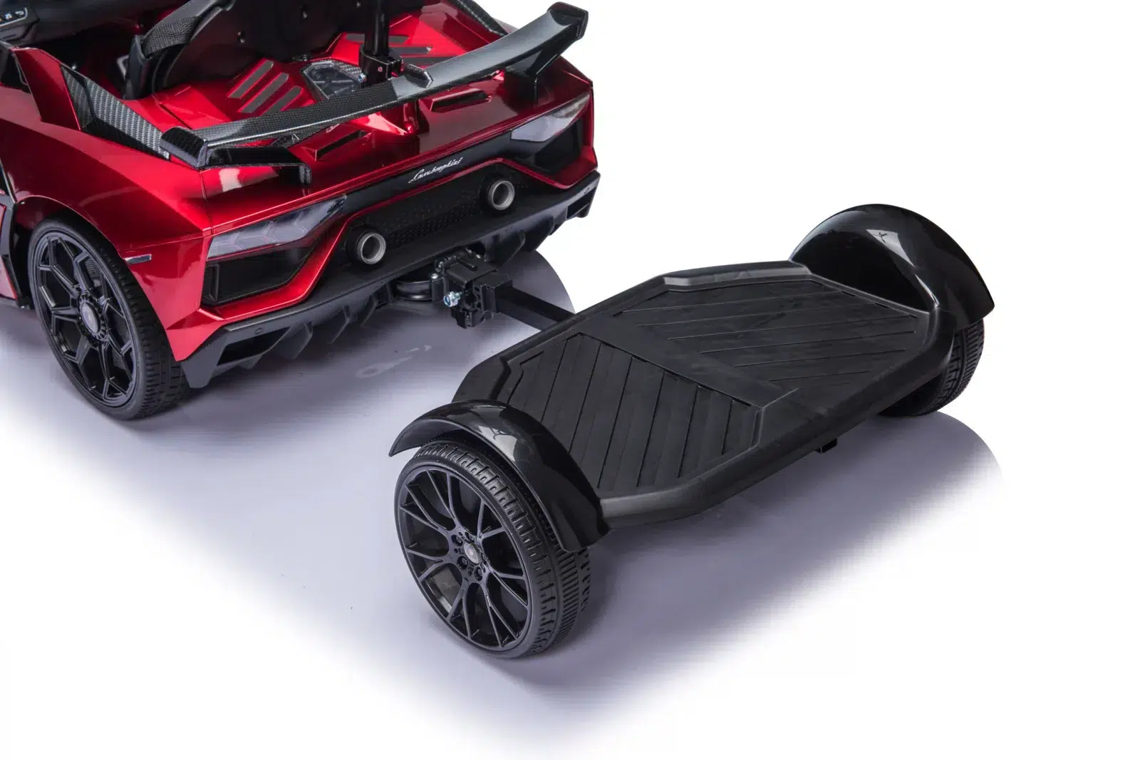 Лицензирана Акумулаторна Кола Lamborghini Aventador SVJ Hoverboard, 70W, 12V/14Ah, R/C 2.4G, EVA гуми - Image 17