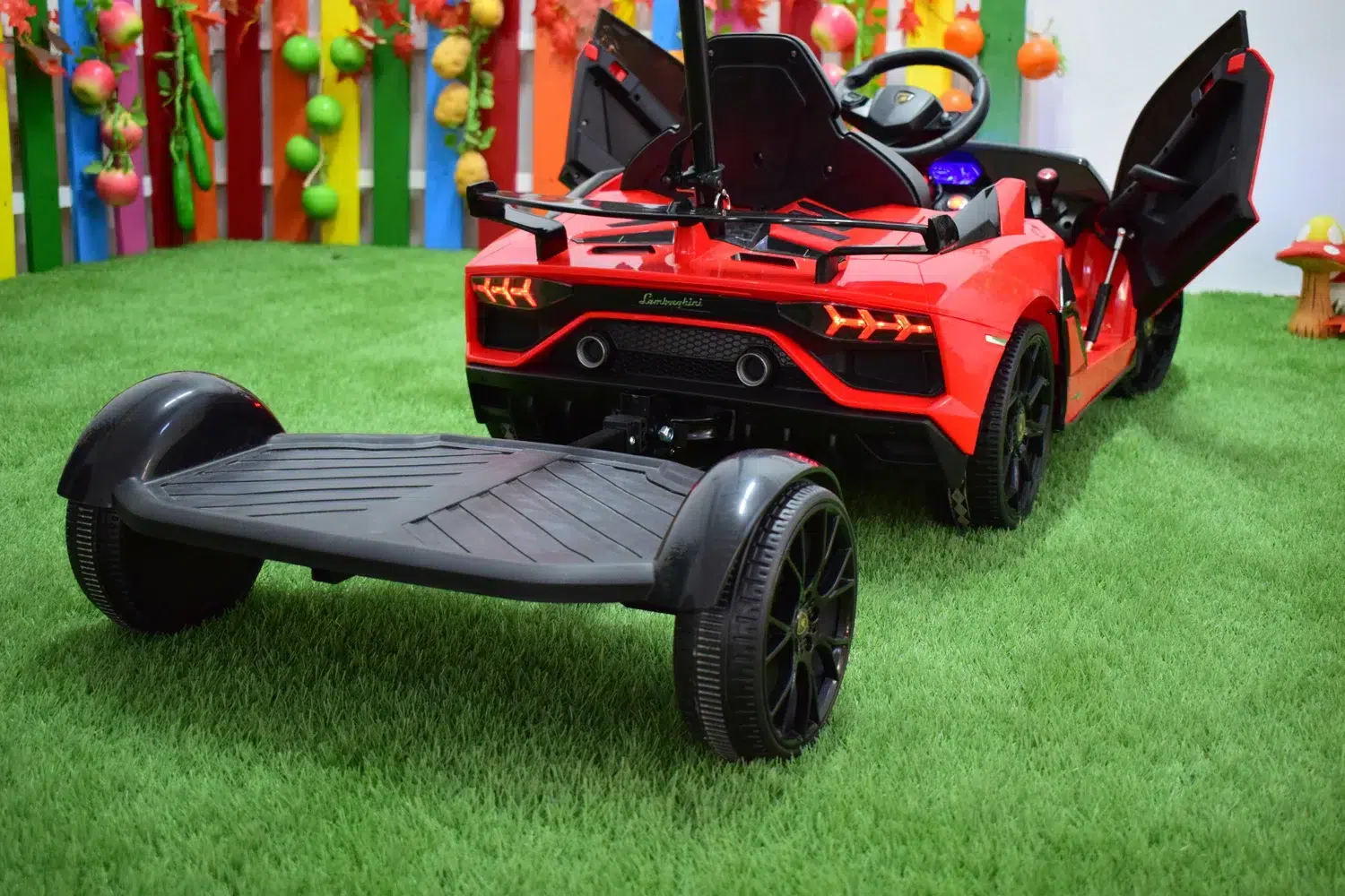 Лицензирана Акумулаторна Кола Lamborghini Aventador SVJ Hoverboard, 70W, 12V/14Ah, R/C 2.4G, EVA гуми - Image 3