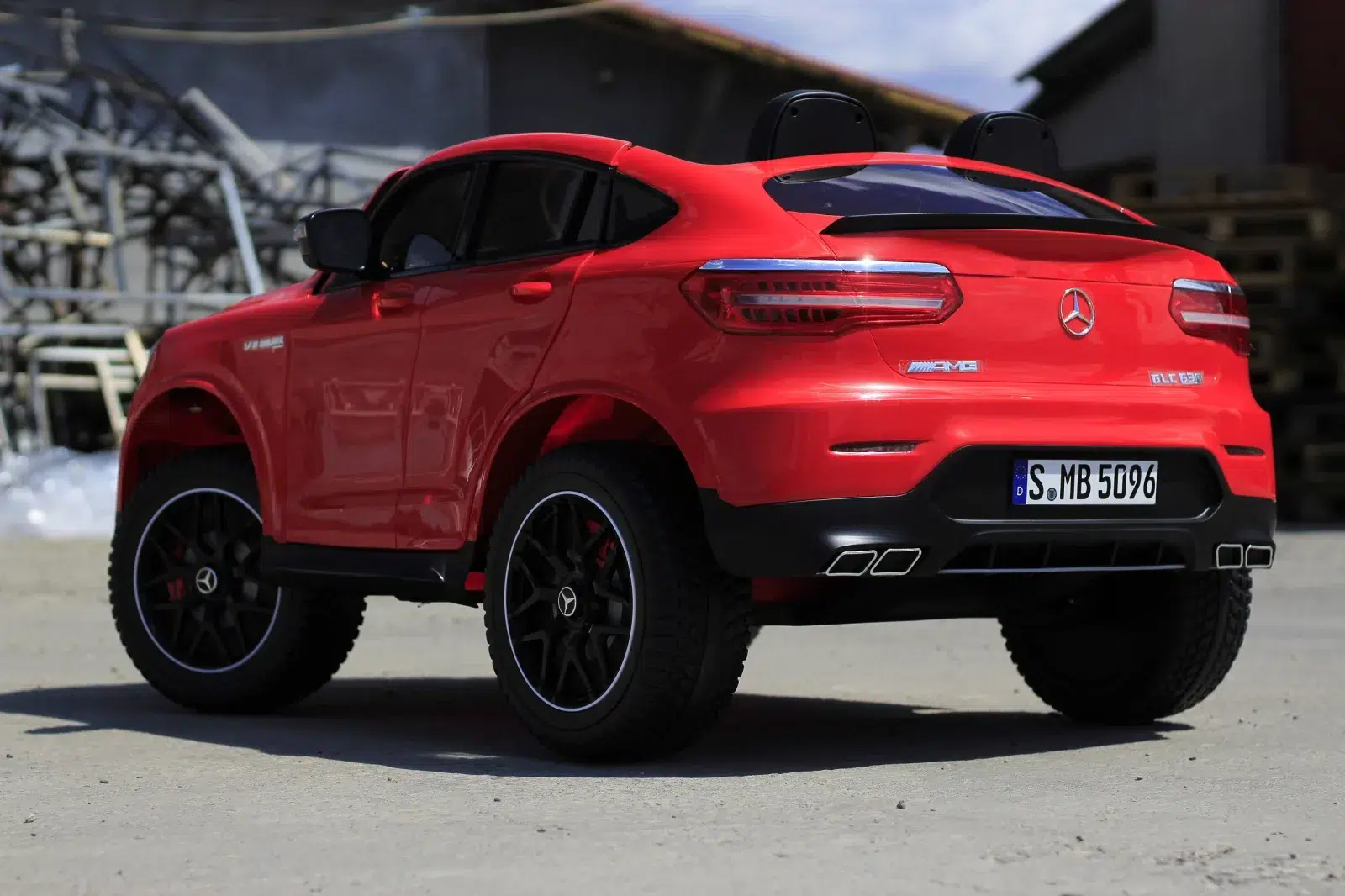Лицензиран Акумулаторен Джип Mercedes GLC63S AMG XXL, 180W, 12V/14Ah, R/C 2.4G, EVA гуми, 4х4 - Image 4