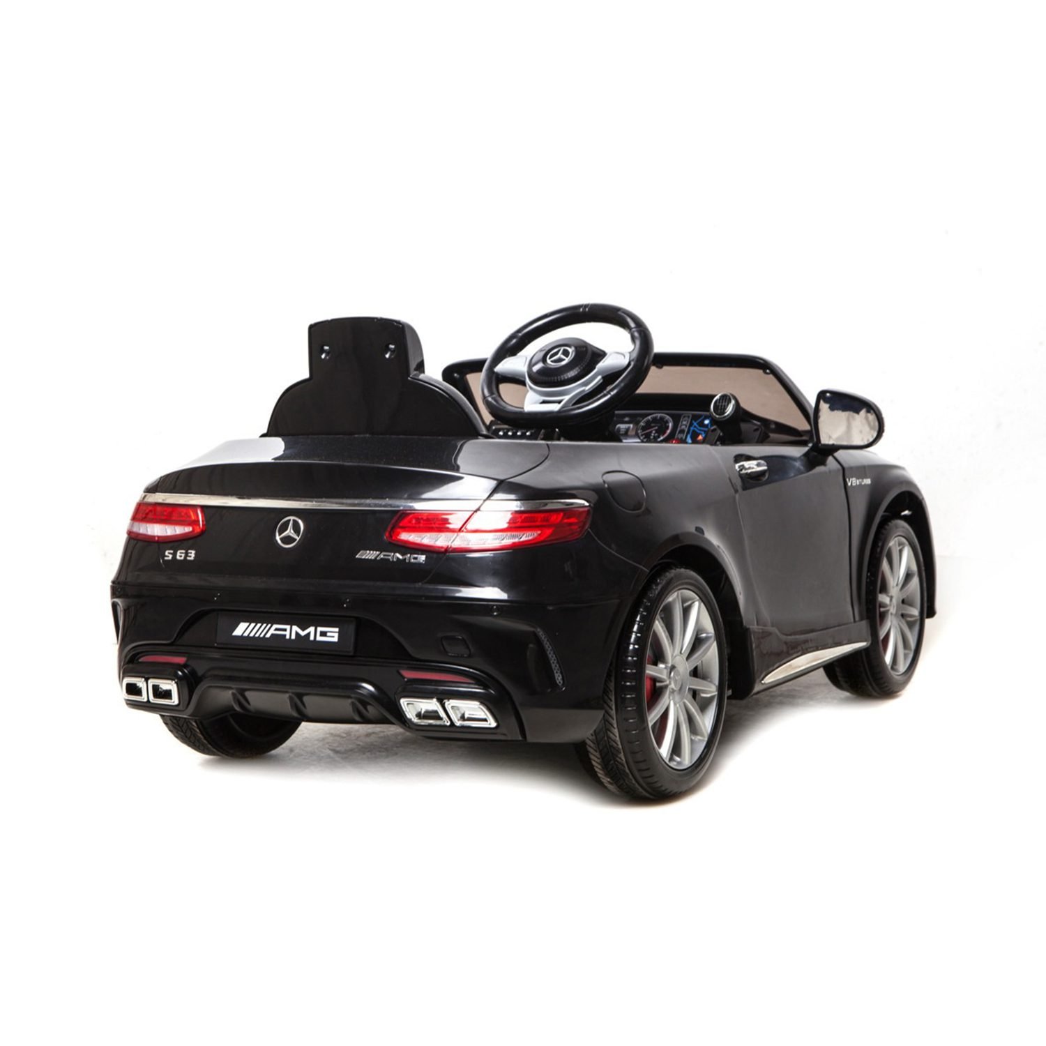 Лицензирана акумулаторна кола Mercedes S63 AMG, 70W, 12V7Ah, EVA гуми - Image 3