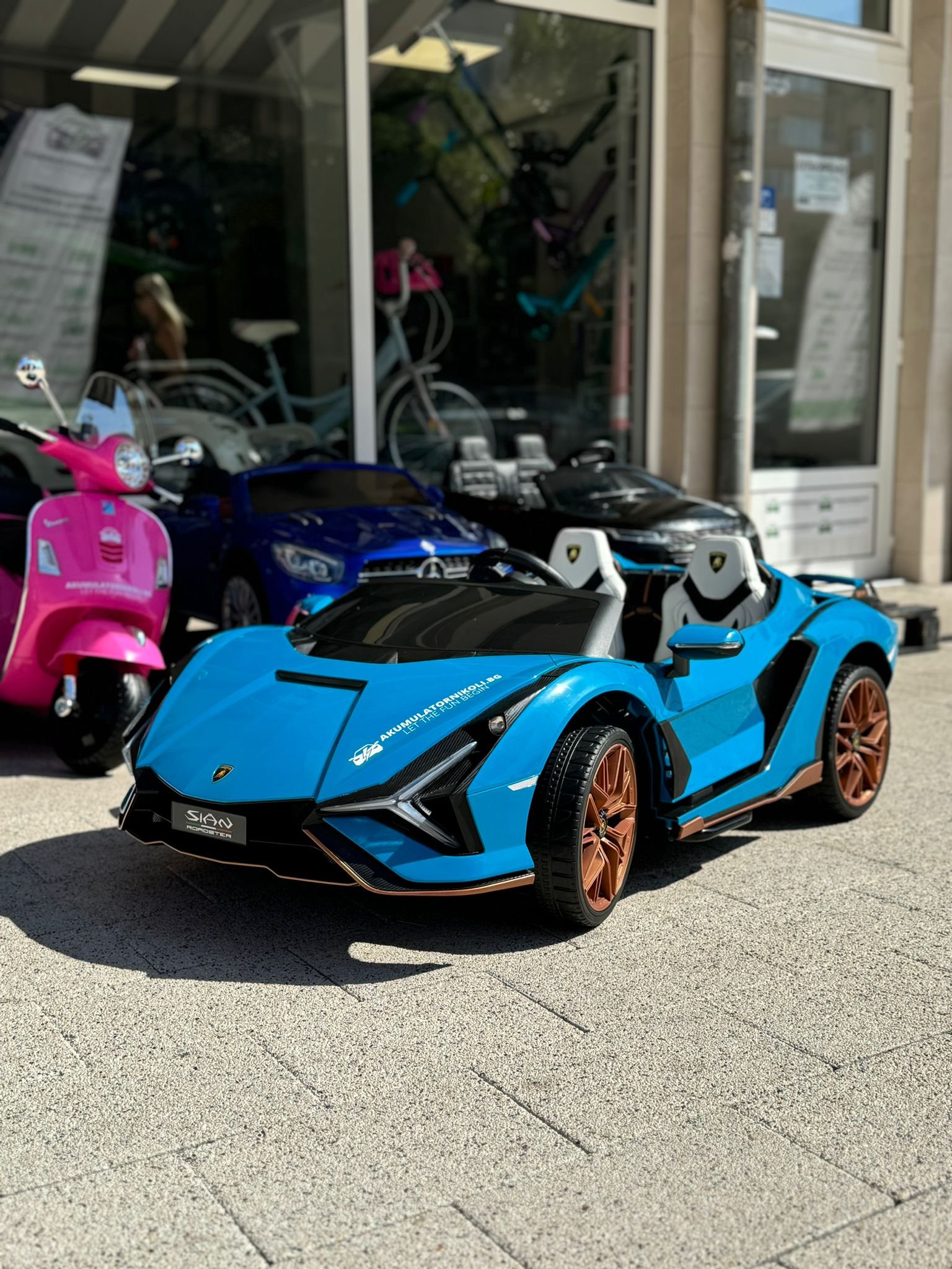 Лицензирана Акумулаторна Кола Lamborghini Sian, 4х4, 400W, 24V/9Ah - Image 2