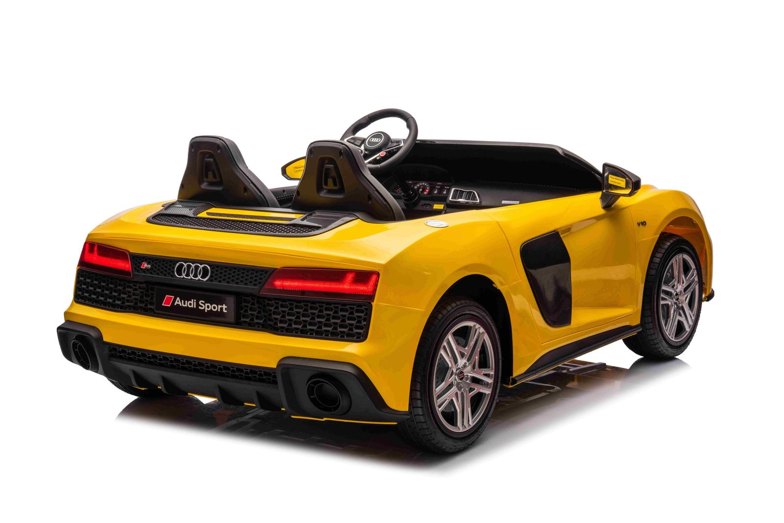 Лицензирана Акумулаторна Кола Audi R8 Premium, 200W, 24V/14Ah, Помпещи гуми - Image 9