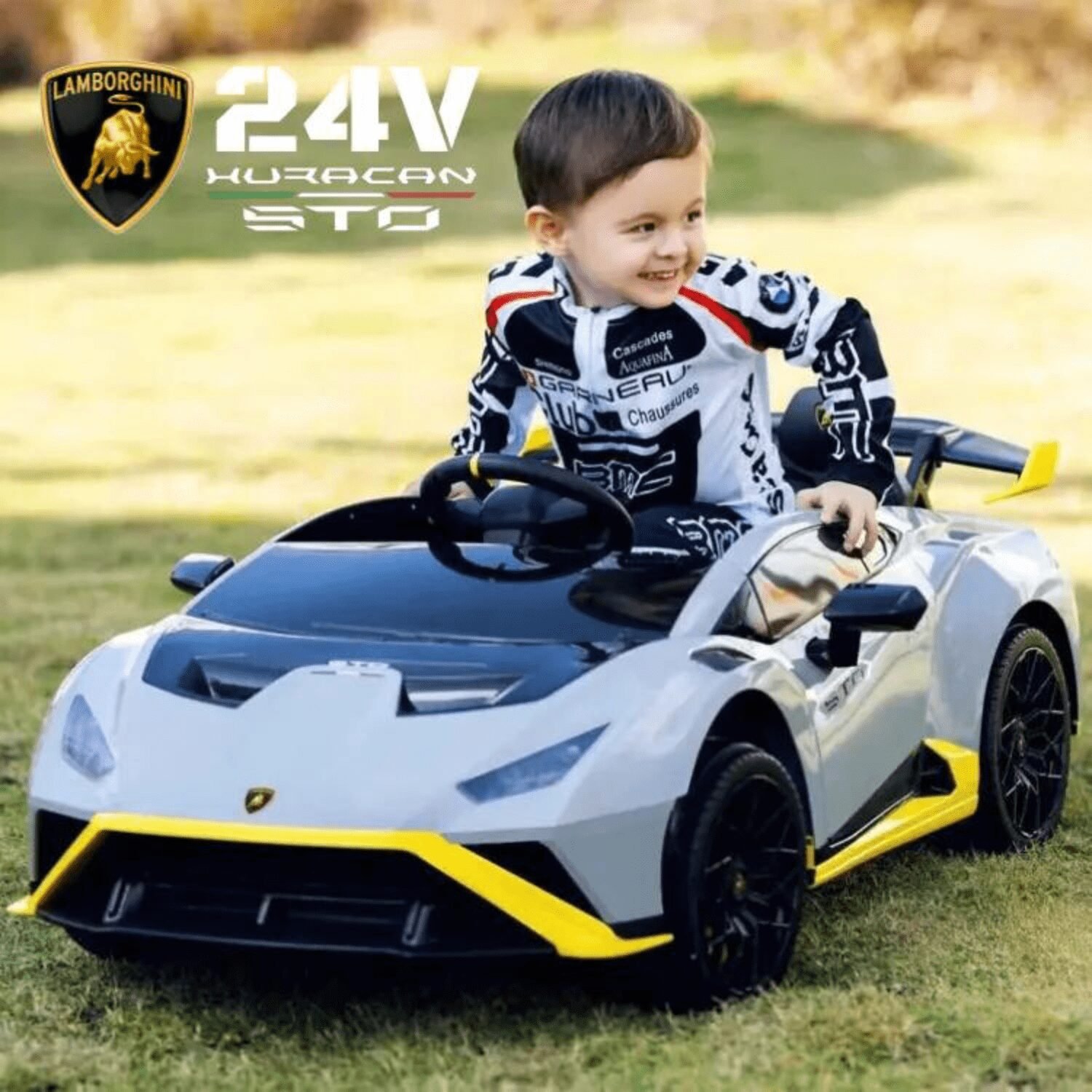 Лицензирана Акумулаторна Кола Lamborghini Huracan STO, Drift функция, 500W, 24V/4.5Ah, R/C 2.4G - Image 9