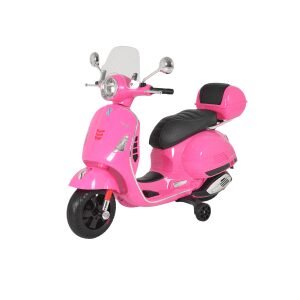 Лицензиран Детски Акумулаторен Мотор Vespa GTS Super, 12V4.5Ah, LED светлини