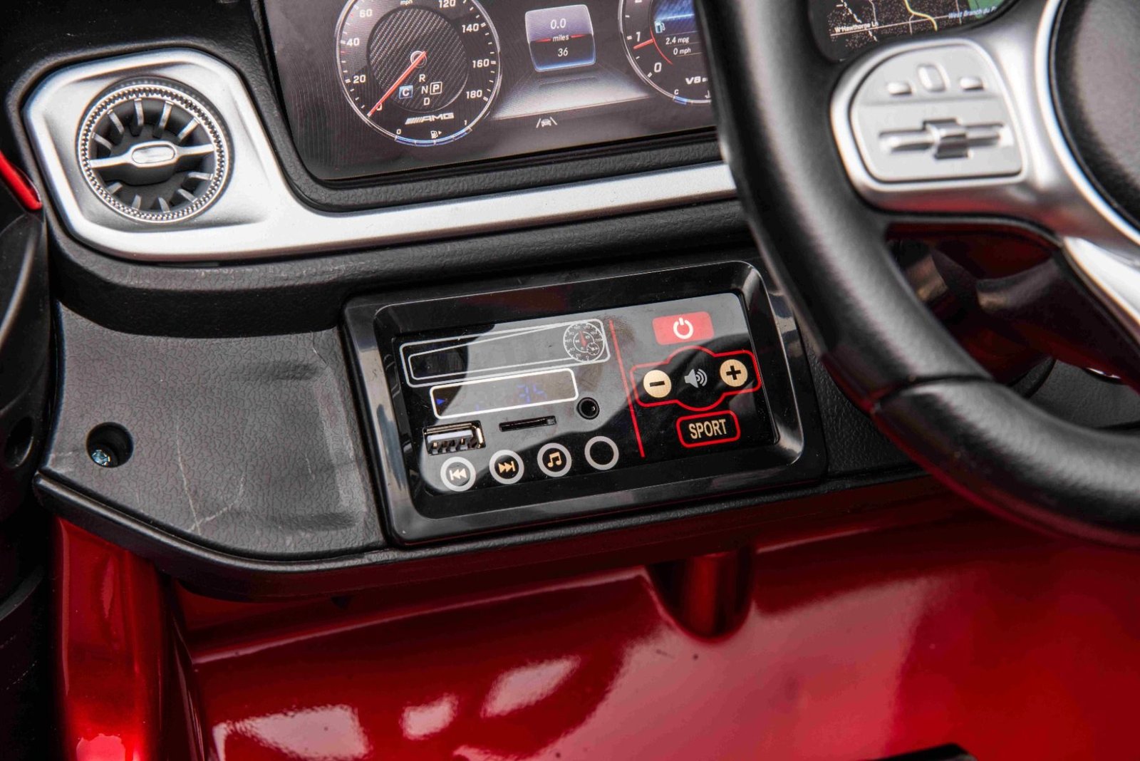 Лицензиран Акумулаторен Джип Mercedes Benz G63 AMG 2026, 4x4², Mp3, 800W,24V, Металик боя - Image 16