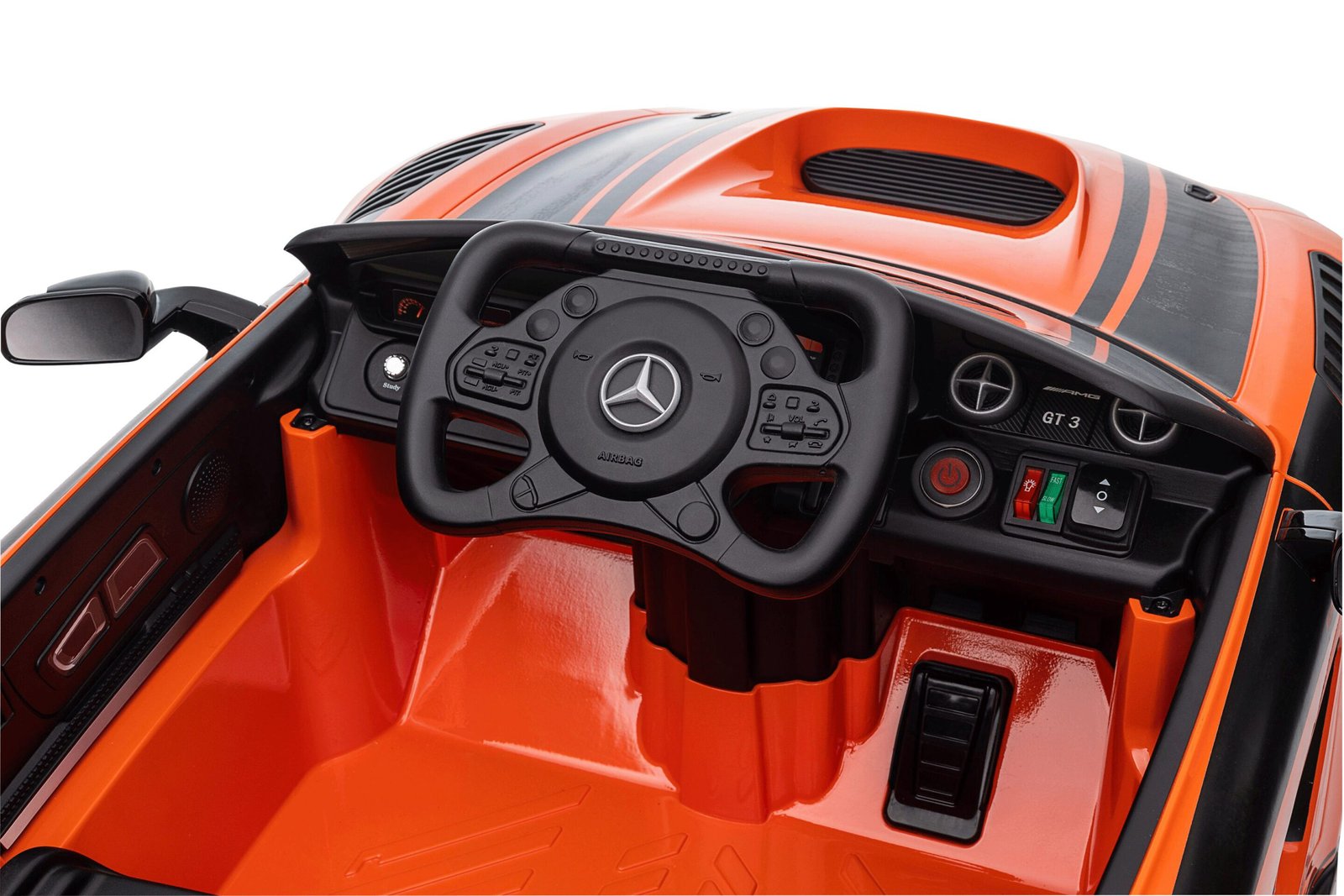 Лицензирана Акумулаторна Кола Mercedes-Benz GT3 EVO 2026, 100W, 12V/4.5Ah, EVA гуми, R/C 2.4G под наем - Image 10