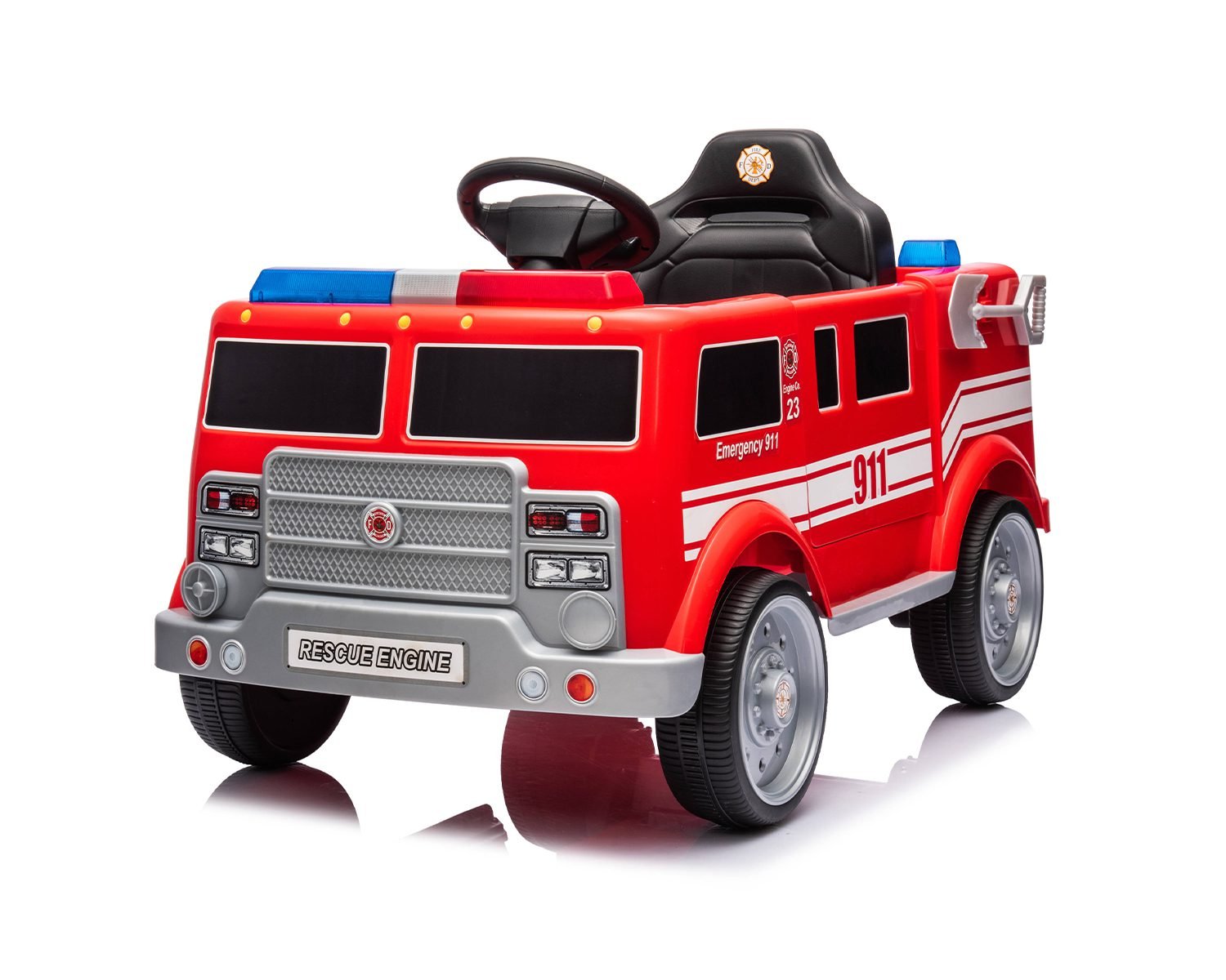 Детска Акумулаторна Пожарна Little Fire, 80W, 12V4AH, EVA гуми - Image 2