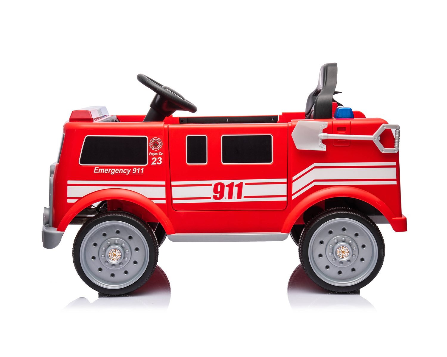 Детска Акумулаторна Пожарна Little Fire, 80W, 12V4AH, EVA гуми - Image 3