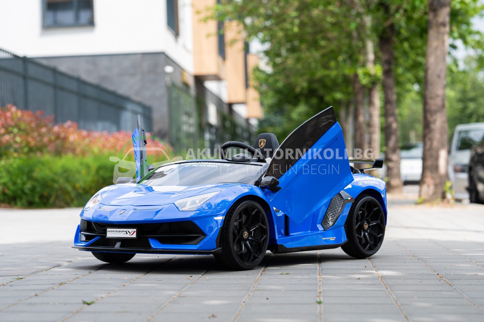 Лицензирана акумулаторна кола Lamborghini Aventador 2026, 24V7AH, 600W, R/C 2.4 G, EVA гуми - Image 6
