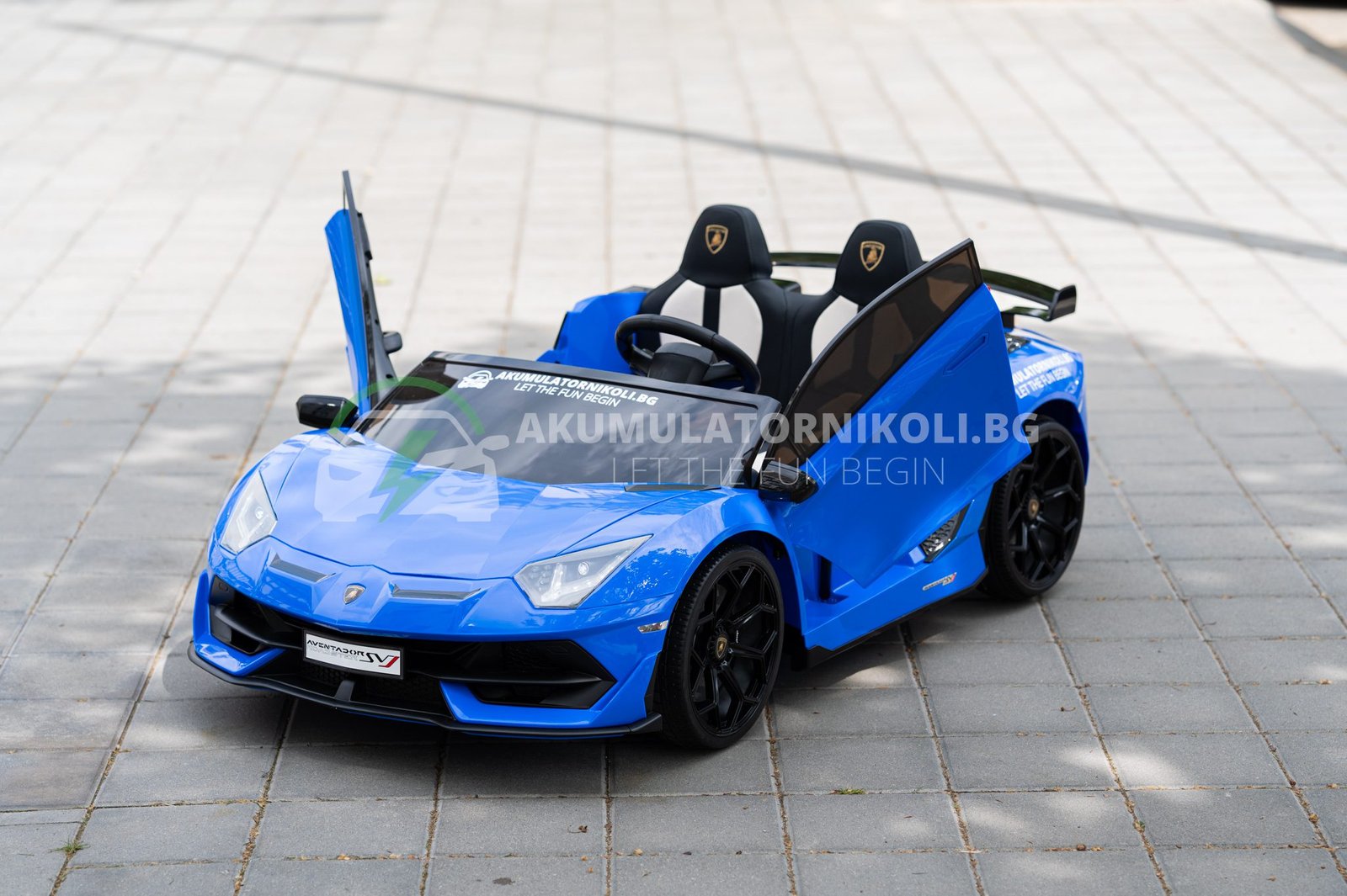 Лицензирана акумулаторна кола Lamborghini Aventador 2026, 24V7AH, 600W, R/C 2.4 G, EVA гуми - Image 3