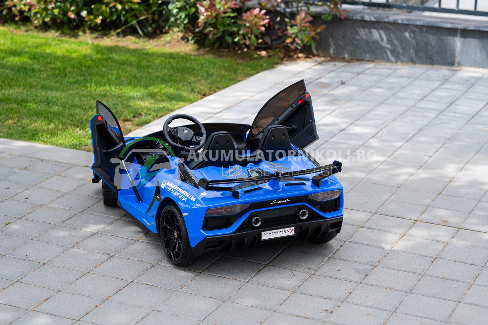 Лицензирана акумулаторна кола Lamborghini Aventador 2026, 24V7AH, 600W, R/C 2.4 G, EVA гуми - Image 7