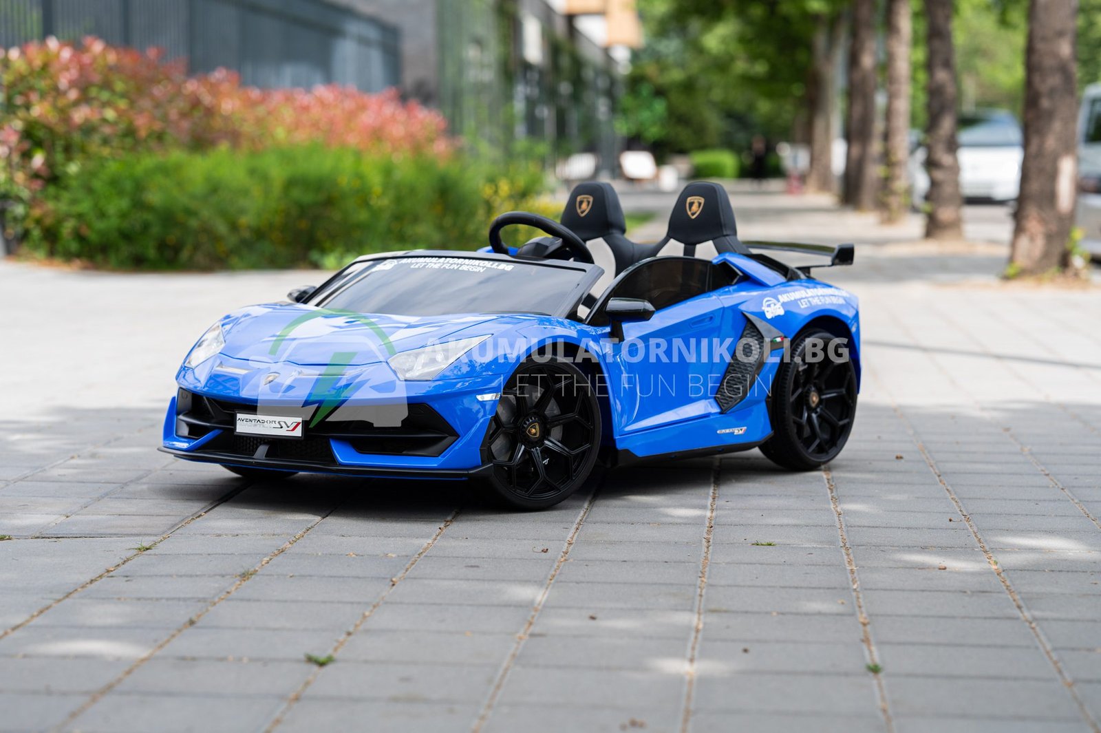 Лицензирана акумулаторна кола Lamborghini Aventador 2026, 24V7AH, 600W, R/C 2.4 G, EVA гуми - Image 10