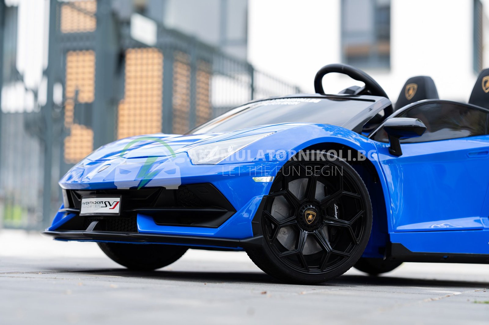 Лицензирана акумулаторна кола Lamborghini Aventador 2026, 24V7AH, 600W, R/C 2.4 G, EVA гуми - Image 5