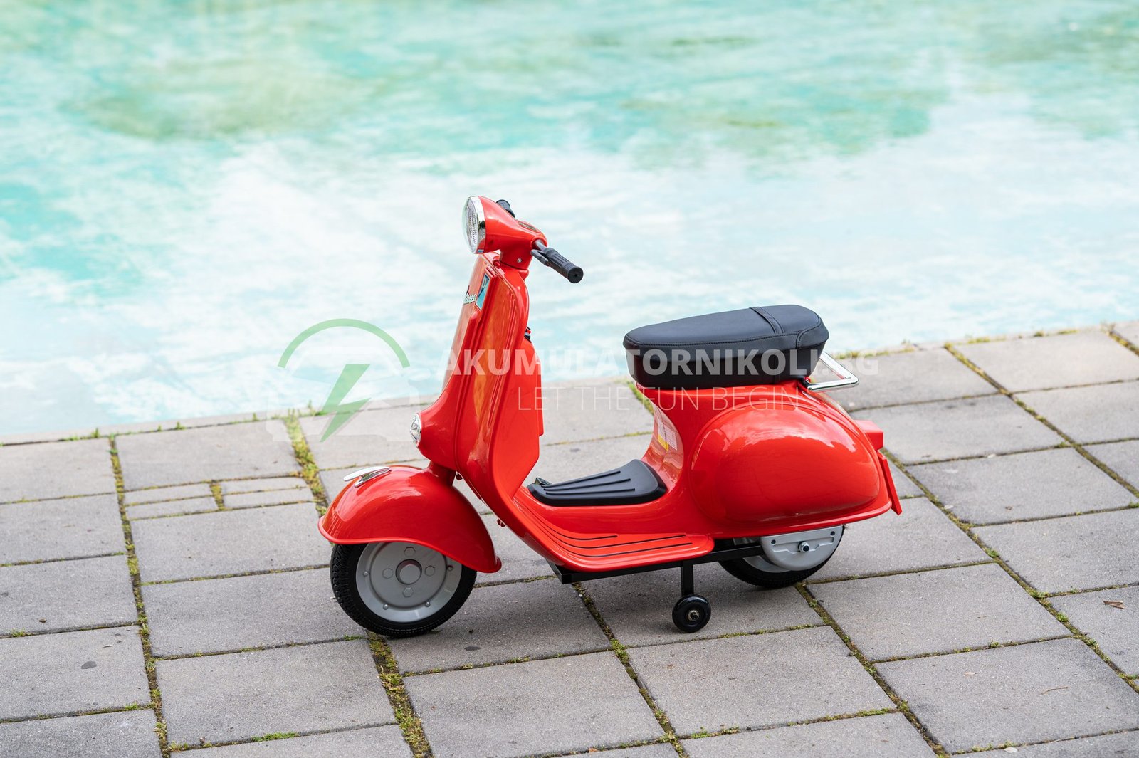 Лицензиран Акумулаторен Мотор, Piaggio VESPA 150 VL1T, 110W, 12V/7AH, EVA Гуми - Image 12