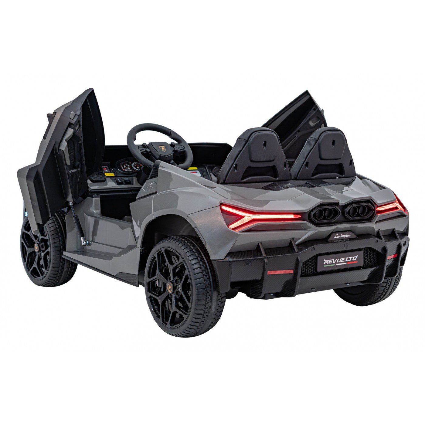 Лицензирана акумулаторна кола Lamborghini Revuelto XL, MP3, 4х4, 24V7AH, 800W, EVA гуми - Image 13