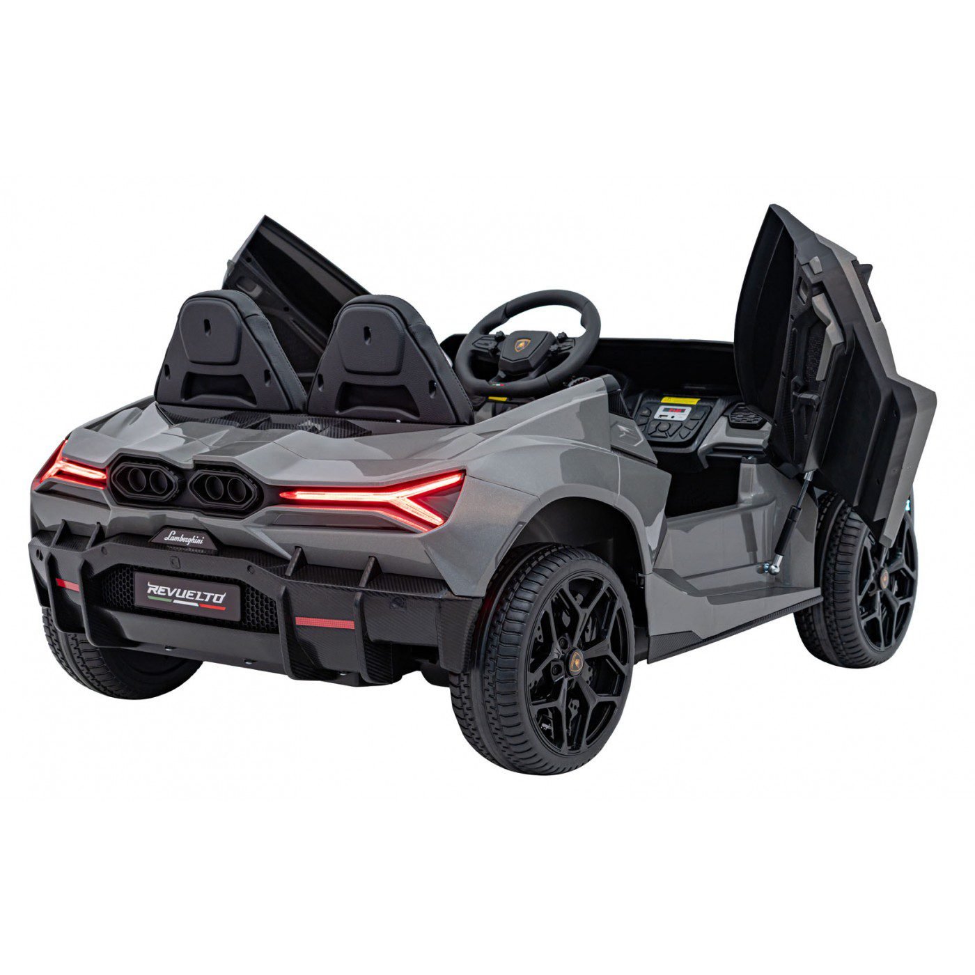 Лицензирана акумулаторна кола Lamborghini Revuelto XL, MP3, 4х4, 24V7AH, 800W, EVA гуми - Image 14