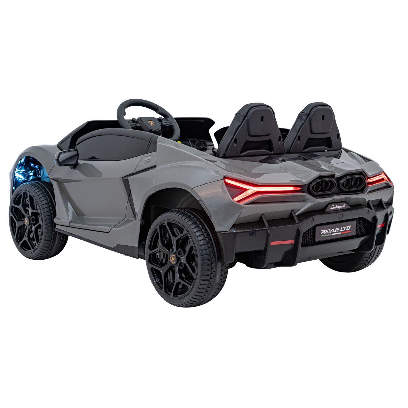 Лицензирана акумулаторна кола Lamborghini Revuelto XL, MP3, 4х4, 24V7AH, 800W, EVA гуми - Image 10