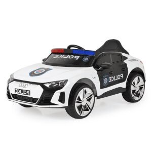 Лицензиран акумулаторна кола Audi RS e-tron 717 Police, Bluetooth, 100W, 12V/7AH, R/C 2.4G, EVA гуми