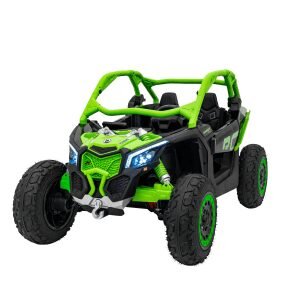 Лицензирано Акумулаторно UTV Can-Am Maverick Turbo RR, 640W, 24V/14Ah, Надуваеми гуми