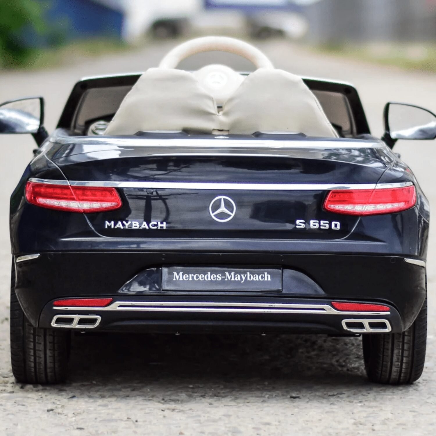 Лицензирана акумулаторна кола Mercedes S650 MAYBACH, 12V, 90W, R/C 2.4G, EVA гуми - Image 8