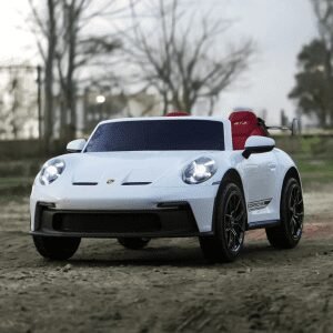 Лицензирана акумулаторна кола Porsche 911 2026, GT3, 24V14Ah, 400W, Надуваеми Гуми, Безчеткови мотори