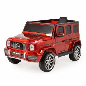 Лицензиран Детски Акумулаторен Джип Mercedes-AMG G63 12V/4.5Ah, 100W, EVA гуми, Мет. Червен