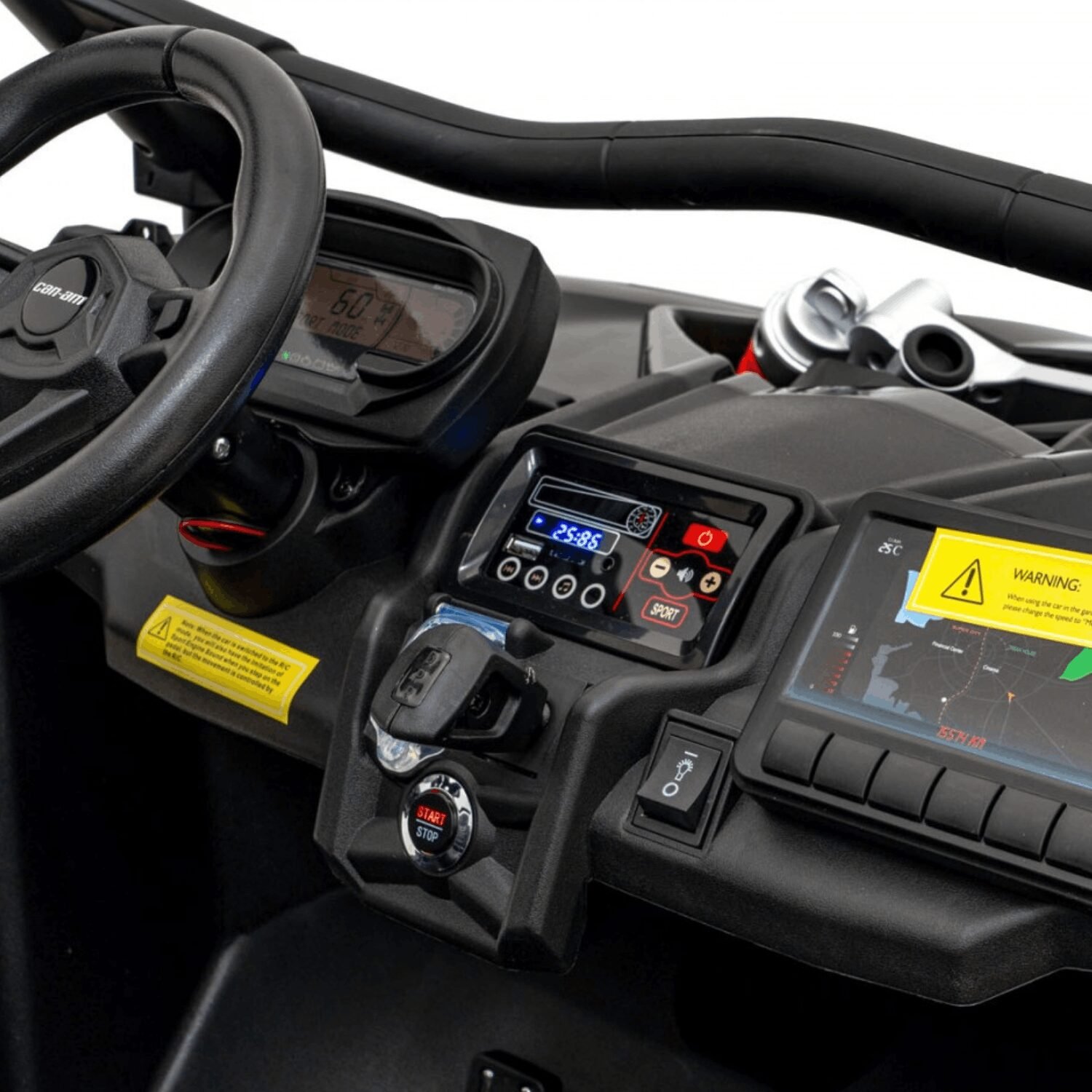Лицензирано Акумулаторно UTV Can-Am MAVERICK 24V/14Ah, 640W, Надуваеми гуми, Безчеткови мотори - Image 6